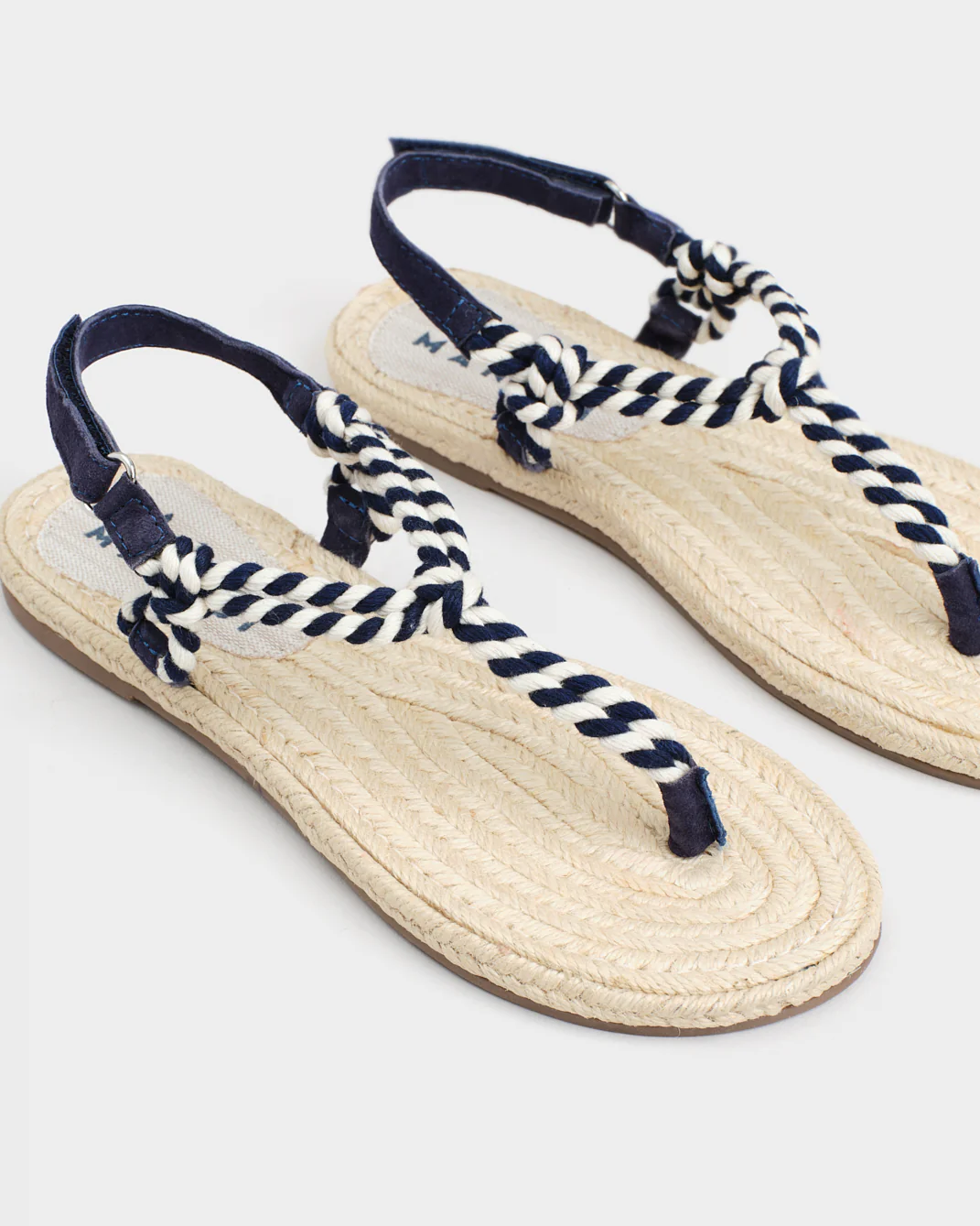 Jute Rope Sandals - Q69Y0 - Yucatán Navy And Natural - Image 4