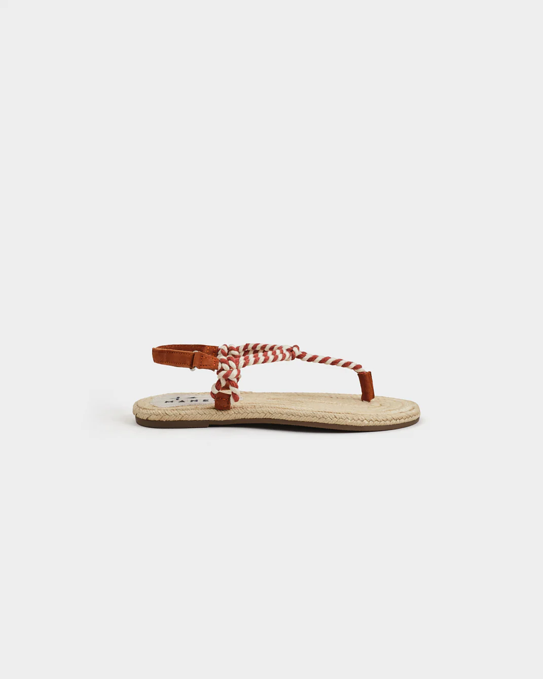 Jute Rope Sandals - Q71Y0 - Yucatán Terracotta And Natural