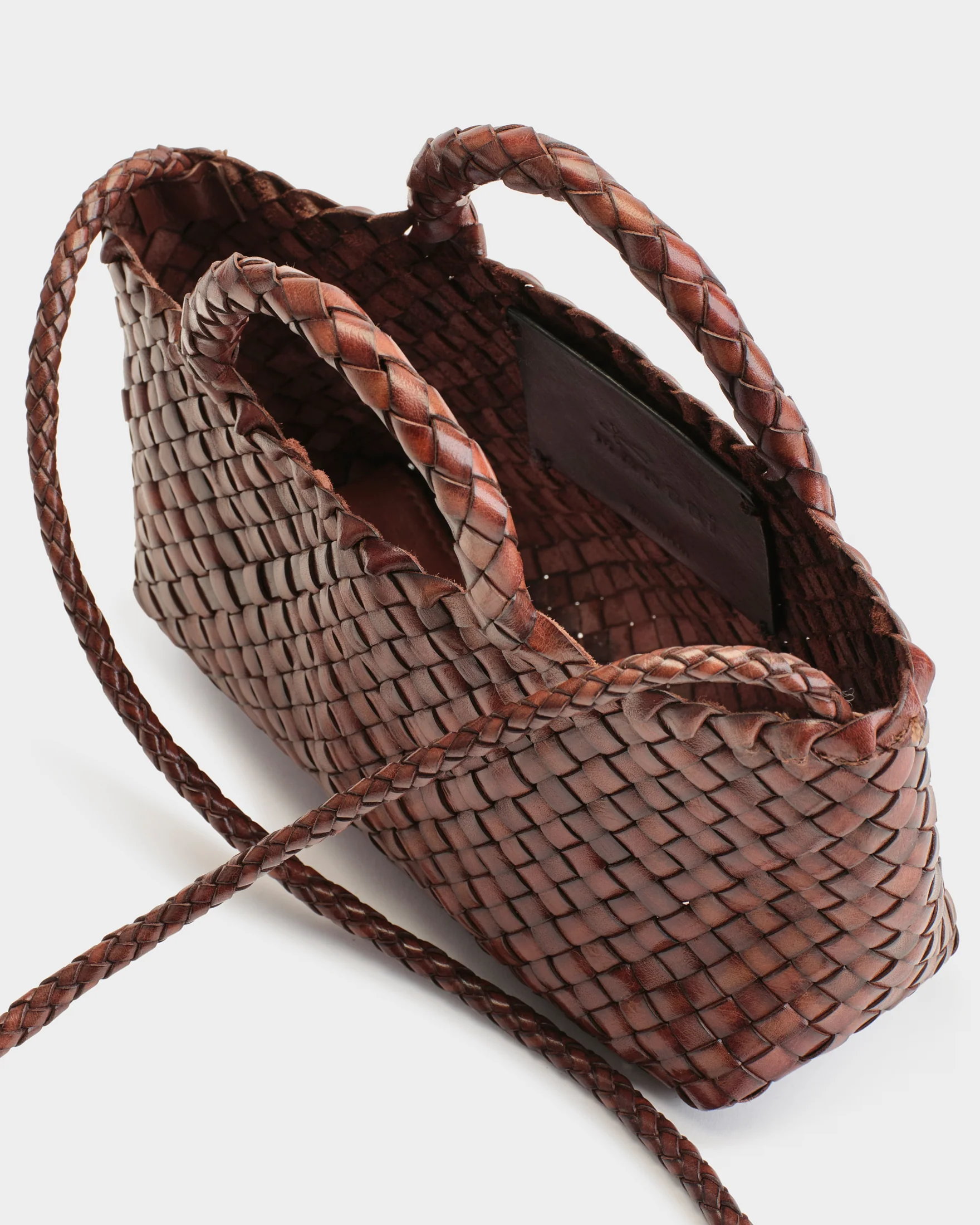 Leather Anse Mini Bag - L14NV - Dark Brown - Image 3