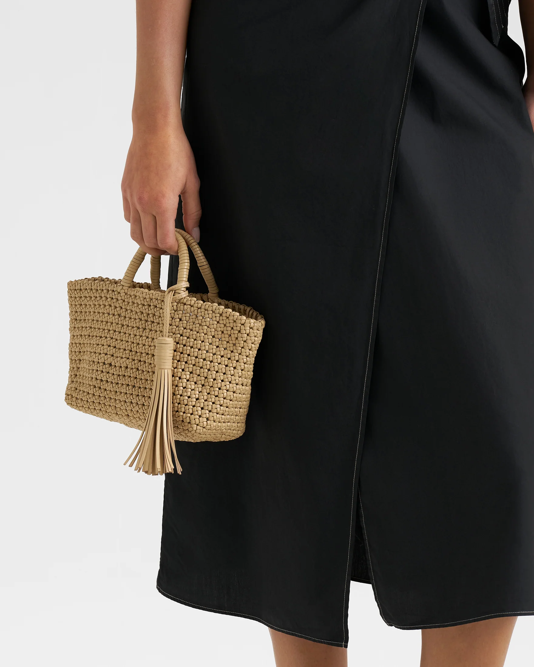 Leather Edward Mini Leather Bag - L12QT - Alex Rivière Studio x Manebí Pearl - Image 4