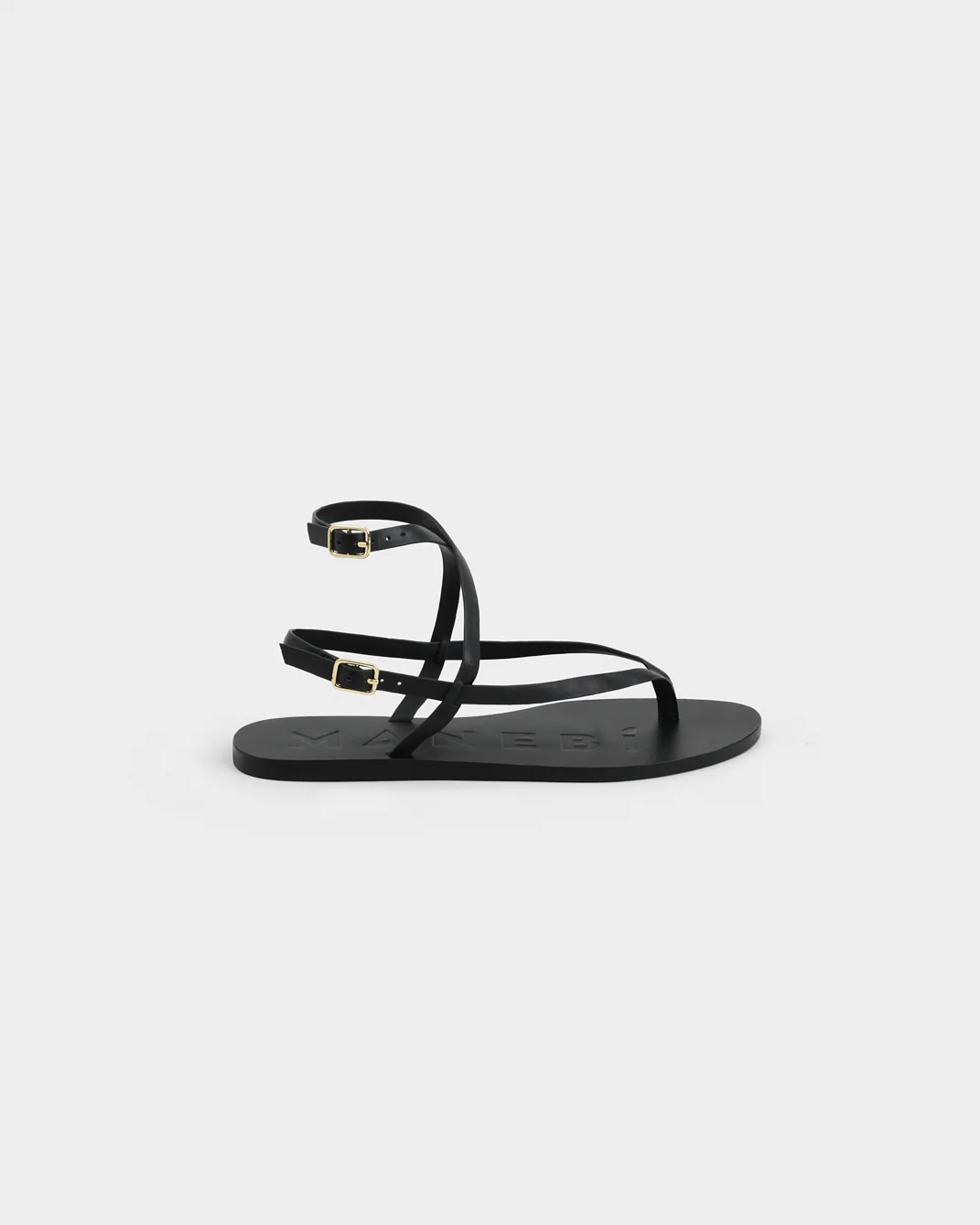 Leather Sandals - I15Y0 - Canyon - Black Crossover