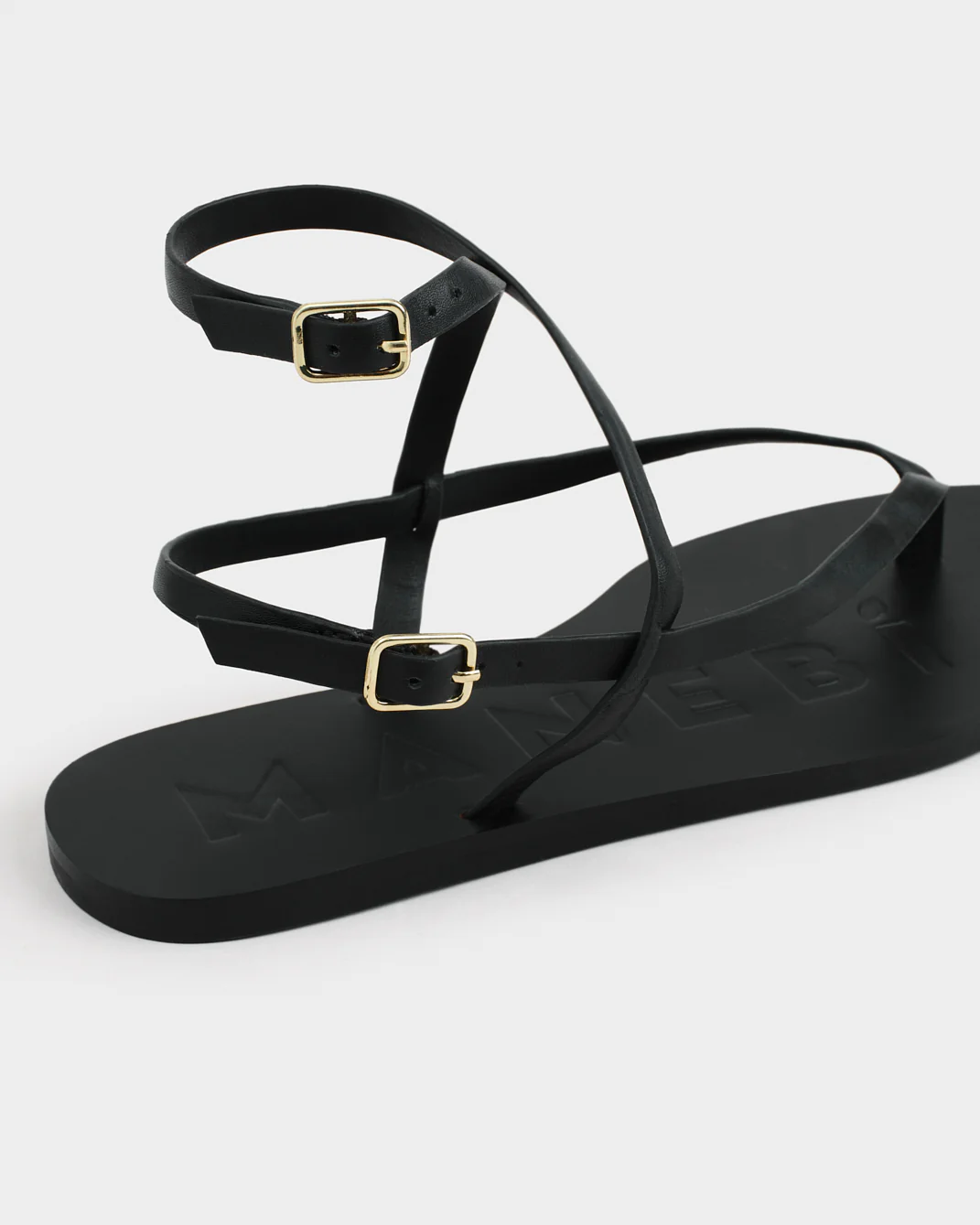 Leather Sandals - I15Y0 - Canyon - Black Crossover - Image 3