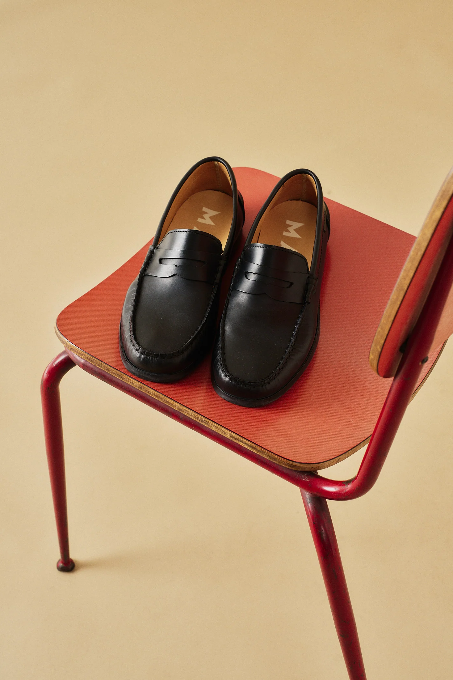 Leather Penny Loafers - R96KD - Canyon - Black - Image 3