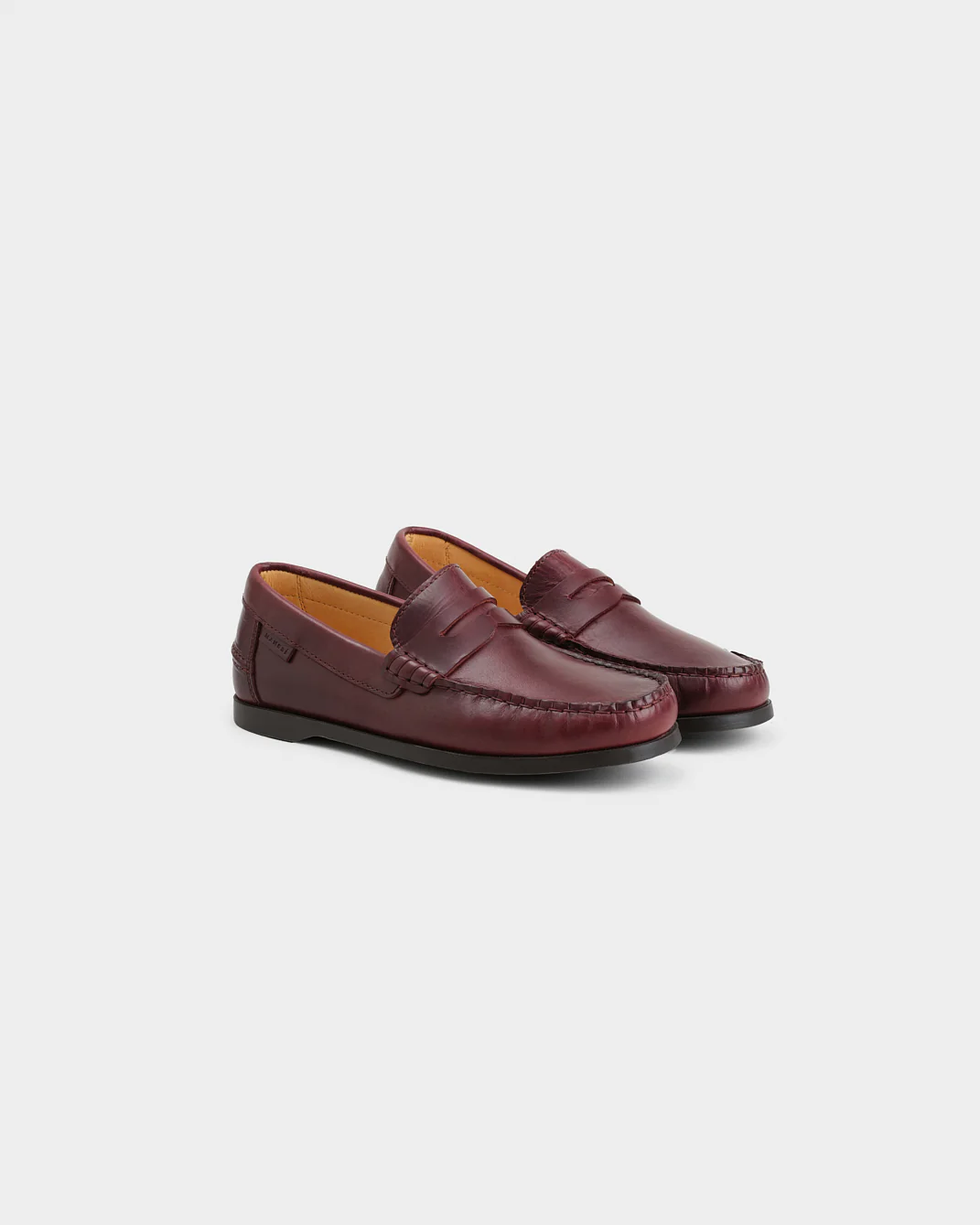 Leather Penny Loafers - R92KD - Canyon - Burgundy - Image 3