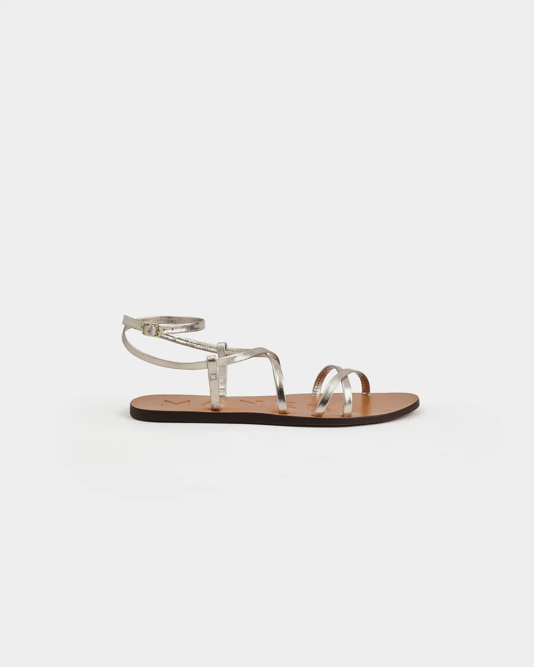 Leather Ankle Strap Sandals - Q29Y0 - Canyon Platinum