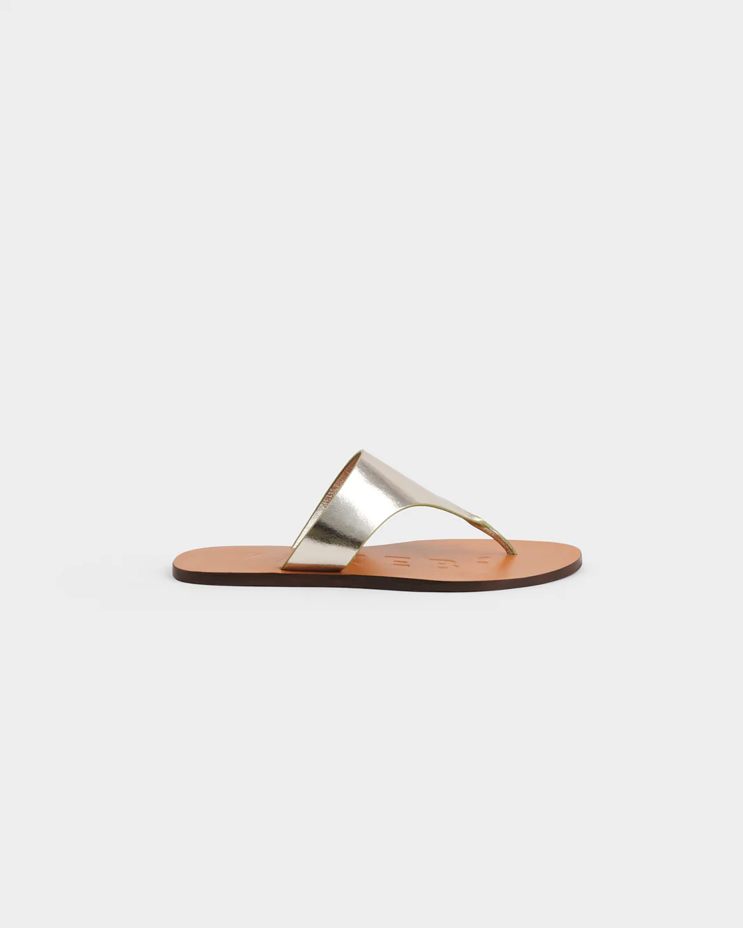 Leather Thong Sandals - Q25Y0 - Canyon Platinum Thongs