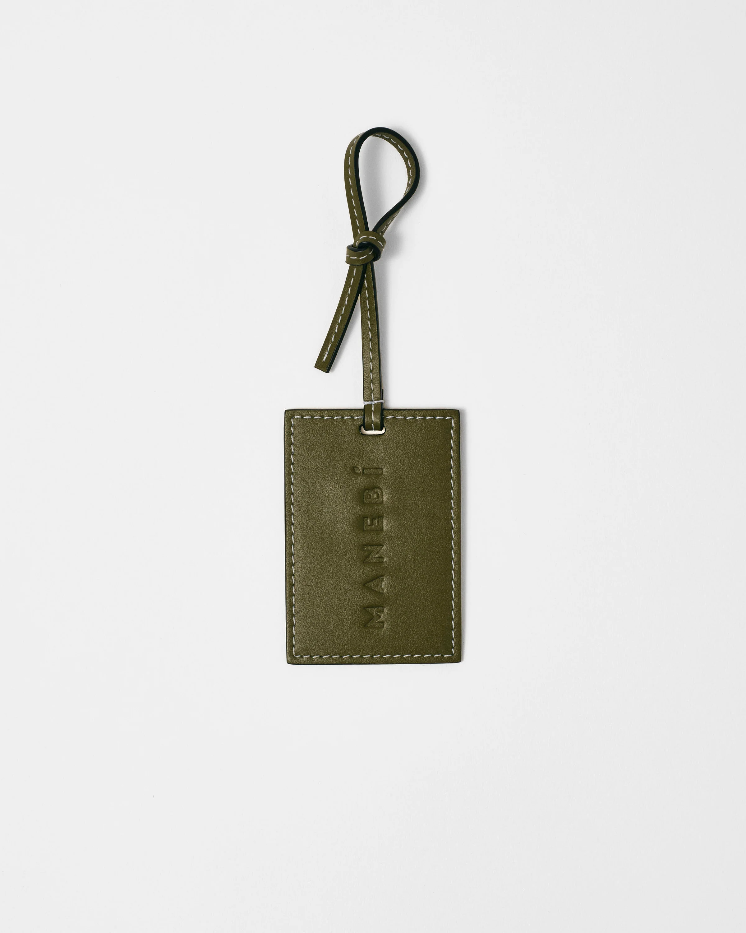 Leather Tag Charm - V51PB - Canyon Khaki