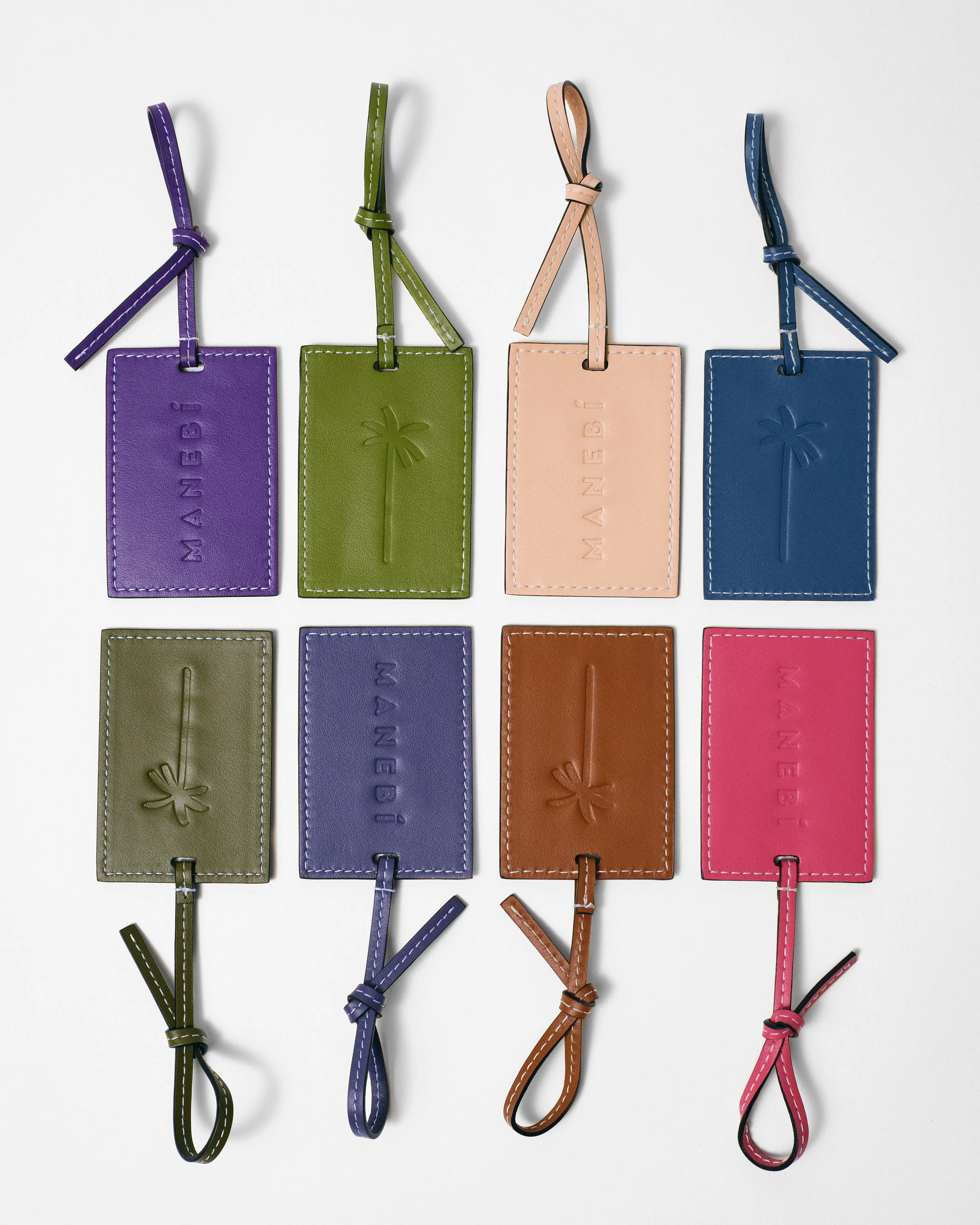 Leather Tag Charm - V51PB - Canyon Khaki - Image 4