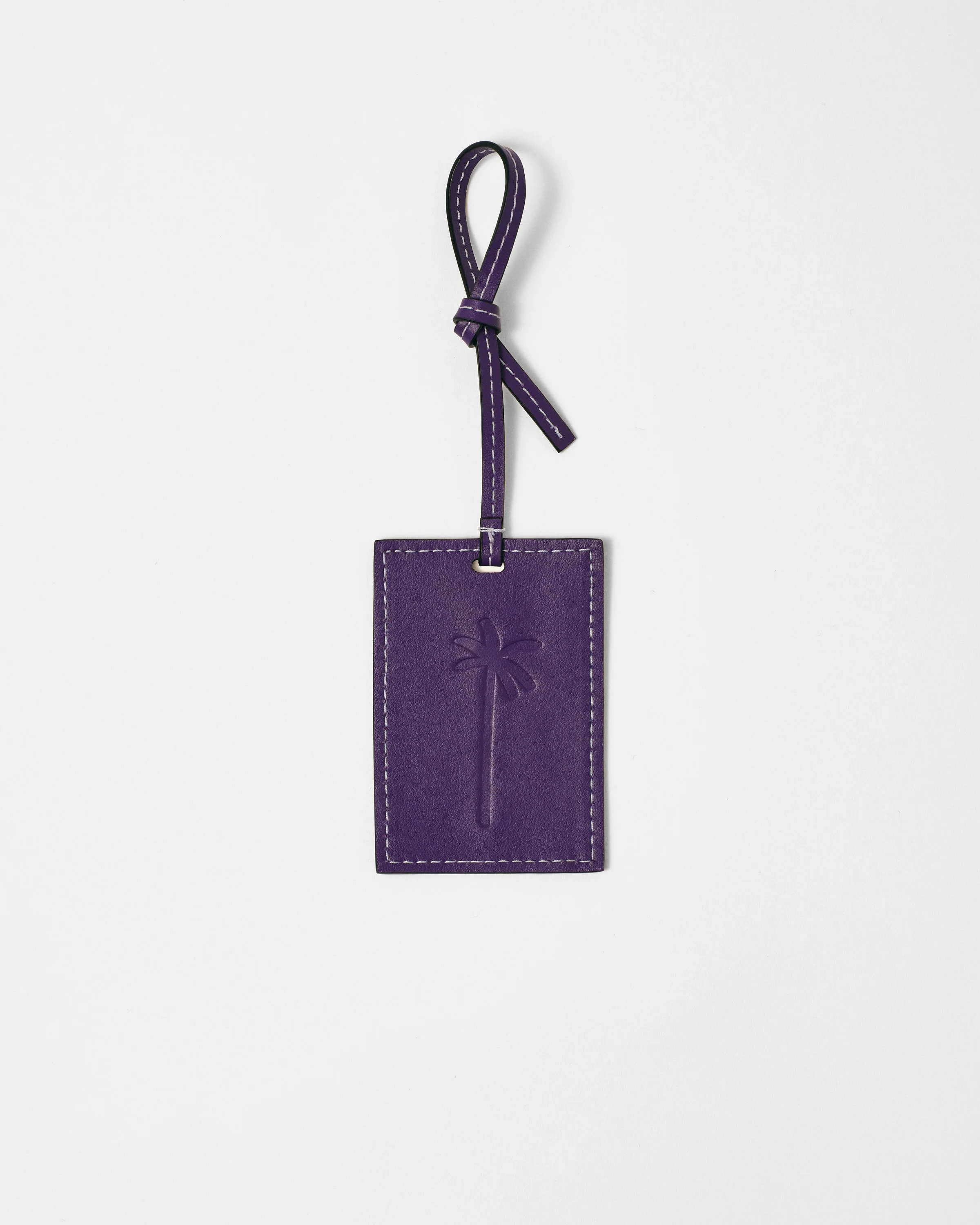 Leather Tag Charm - V47PB - Canyon Purple - Image 3