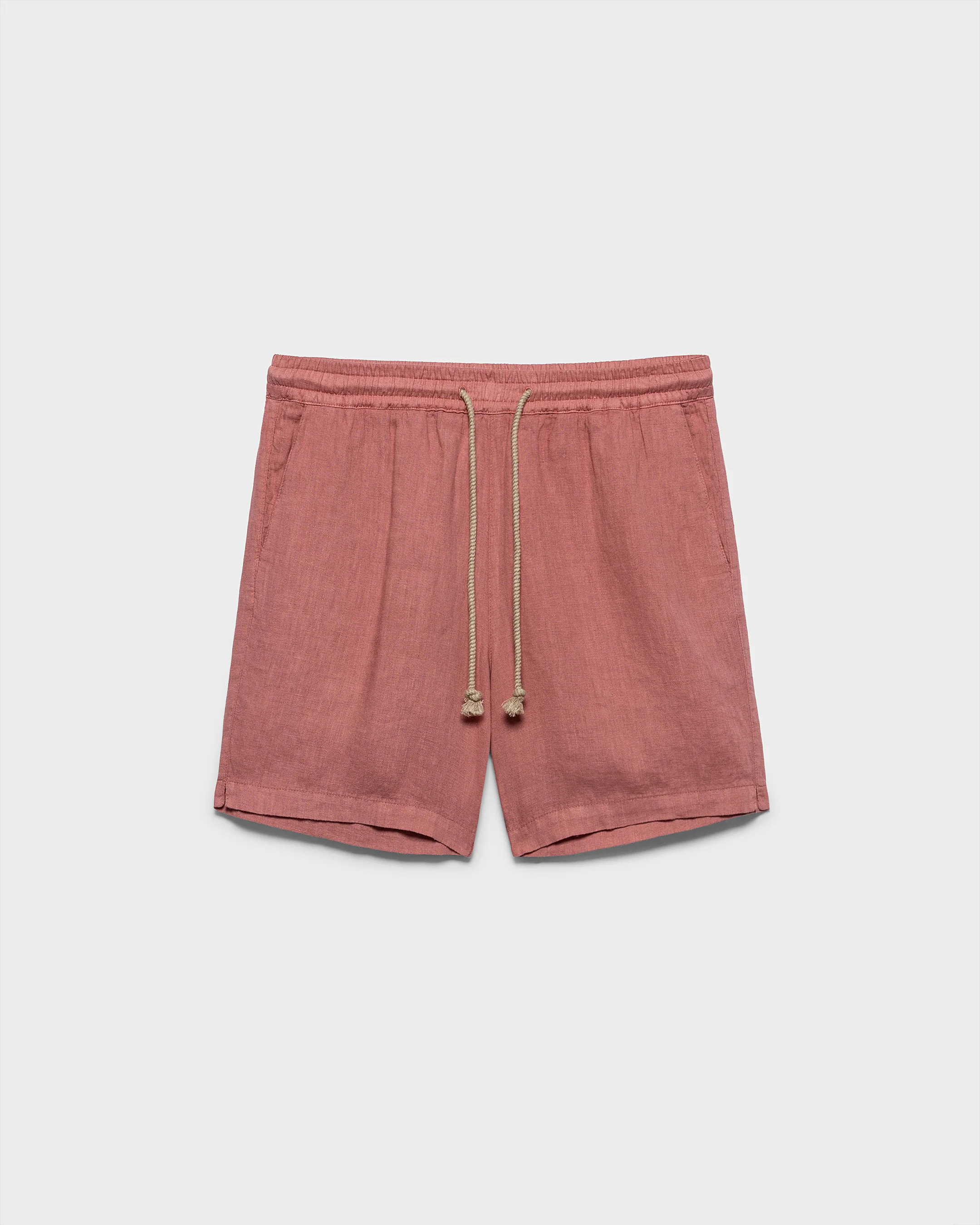 Light Linen Malibu Shorts - W13ML - Brick Dust - Image 5