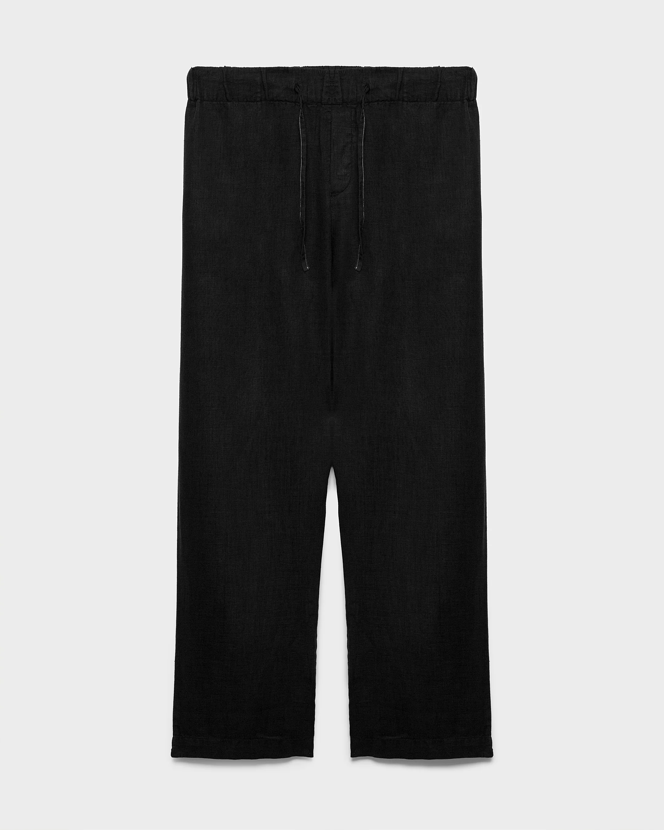 Linen Belem Trousers - O10BM - Black - Image 5