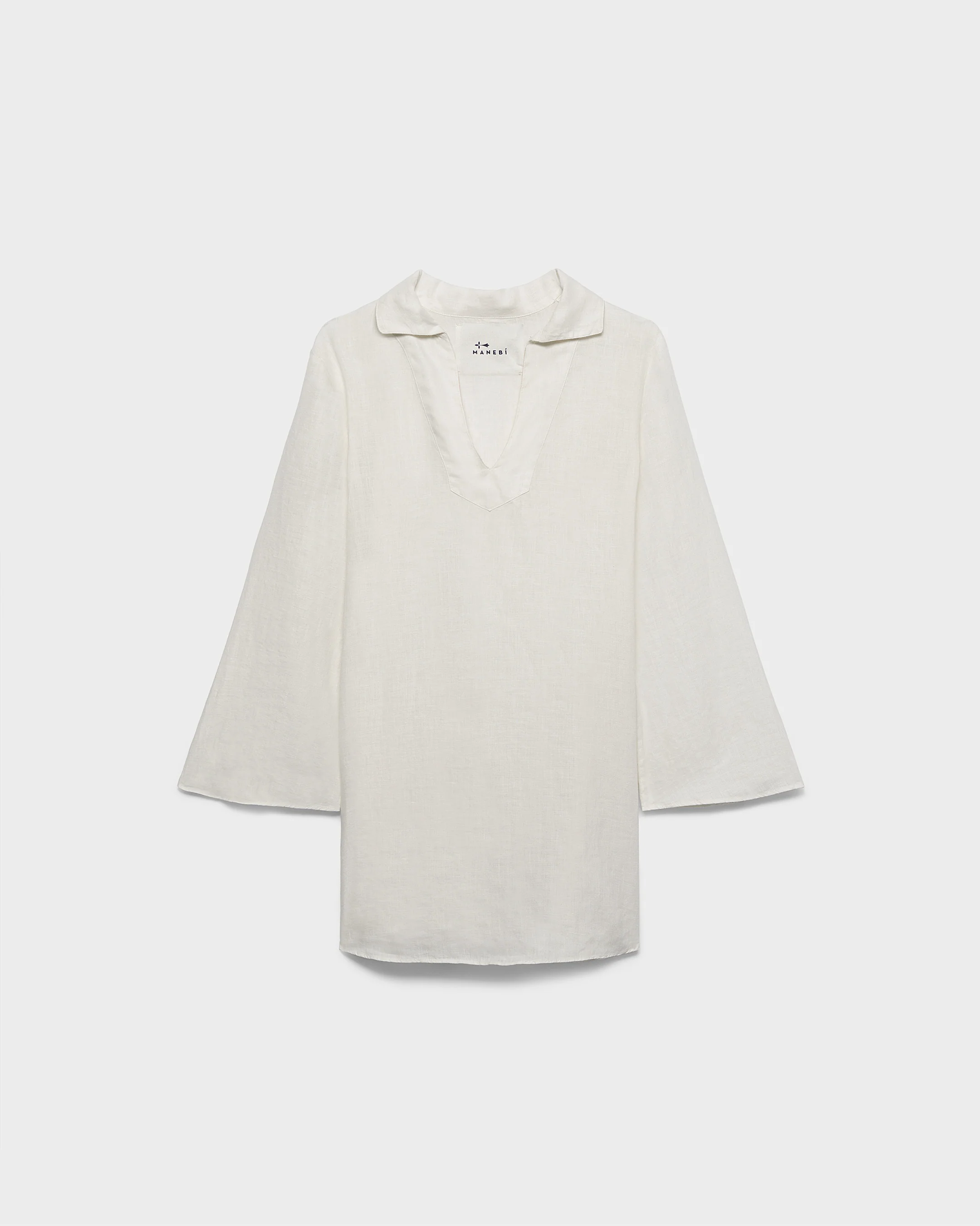 Linen Cabo Dress - L51BX - Off White - Image 5