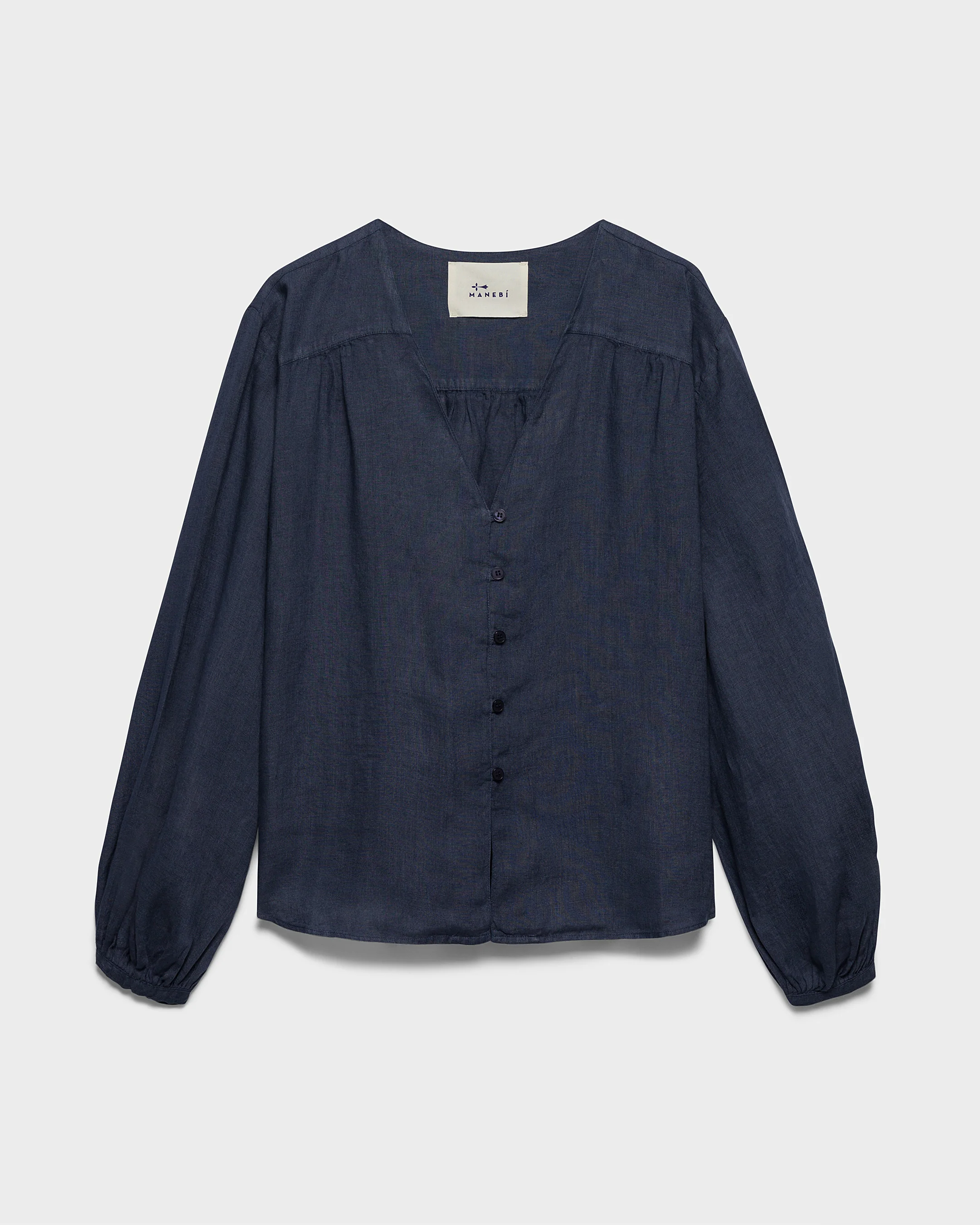 Linen Monterey Shirt - L24EP - Vintage Navy - Image 5