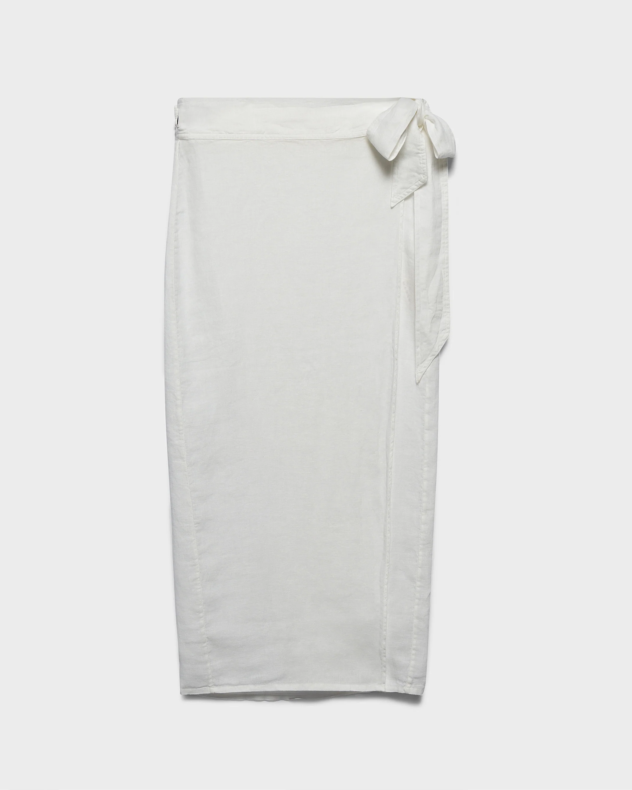 Linen Naxos Skirt - L51FU - Shell White - Image 4