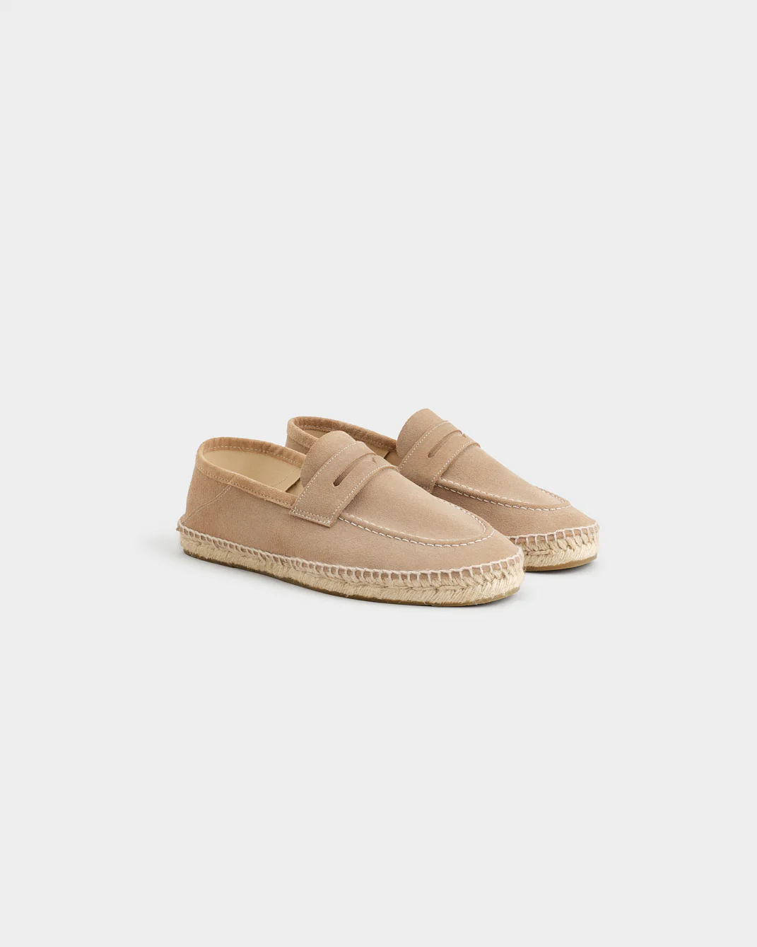 Suede Loafers Espadrilles - W19L0 - Hamptons Vintage Taupe - Image 3