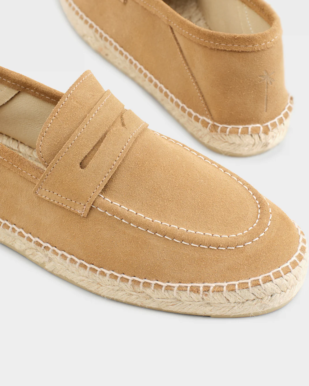 Suede Loafers Espadrilles - M28L0 - Hamptons Washed Beige - Image 4