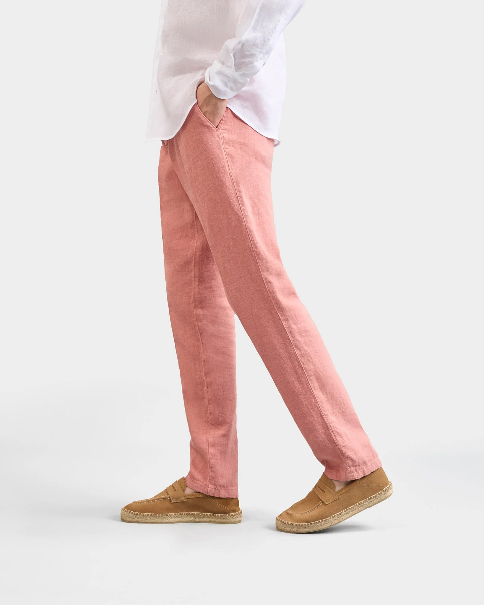 Suede Loafers Espadrilles - M28L0 - Hamptons Washed Beige - Image 6