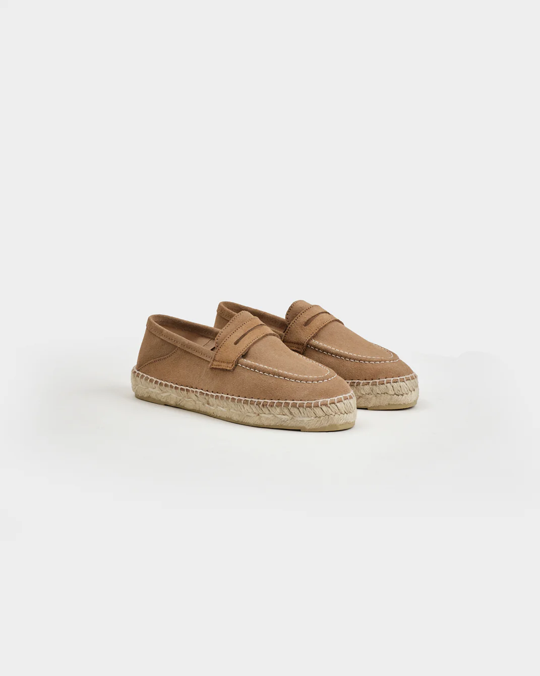 Suede Loafers Espadrilles - W19LW - Hamptons Vintage Taupe - Image 3