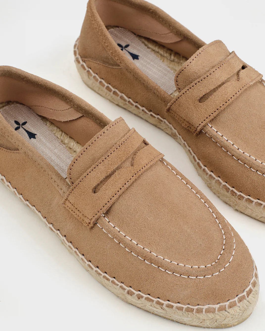 Suede Loafers Espadrilles - W19LW - Hamptons Vintage Taupe - Image 4
