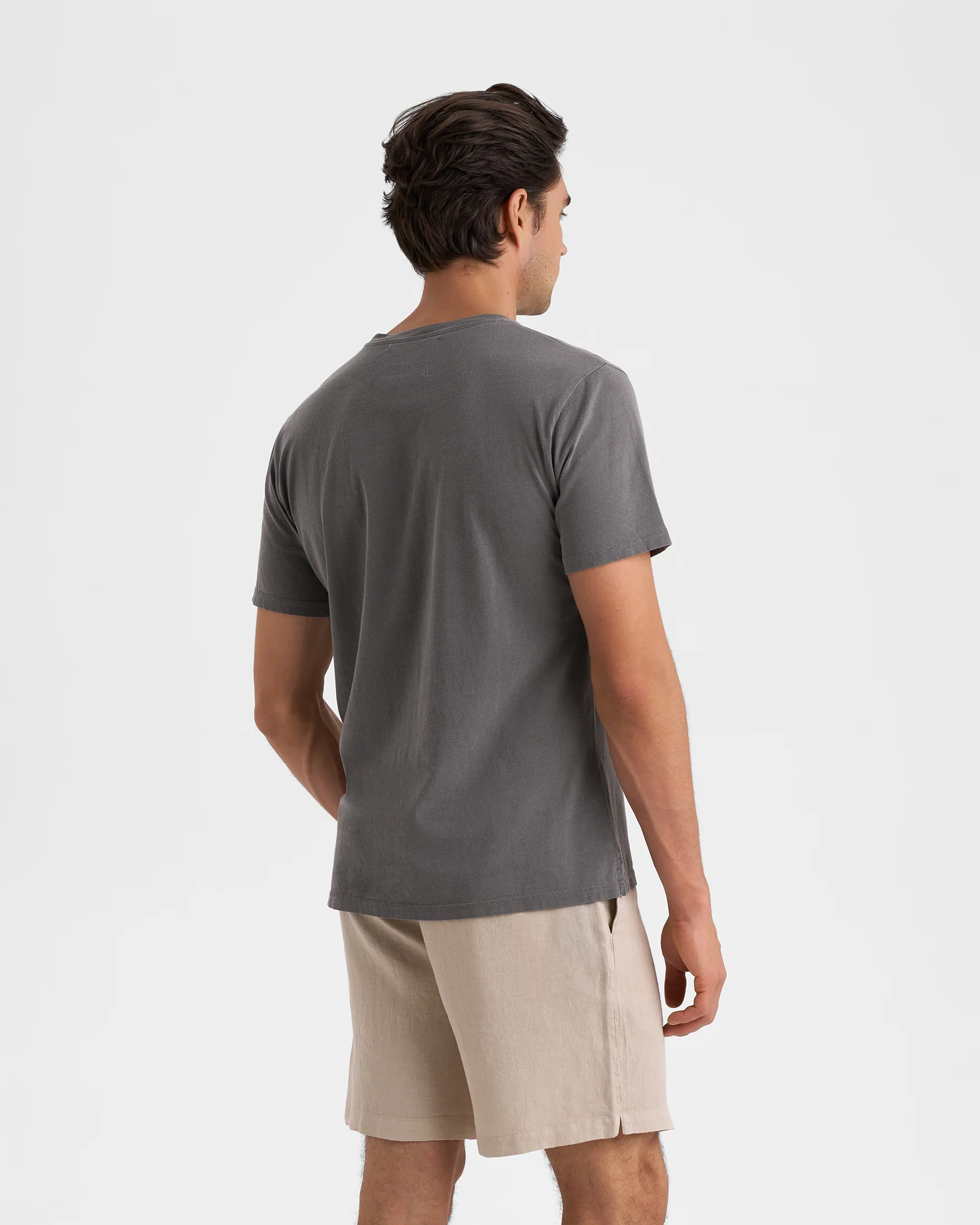 Washed Linen Malibu Shorts - K31ML - Kaki Beige - Image 4