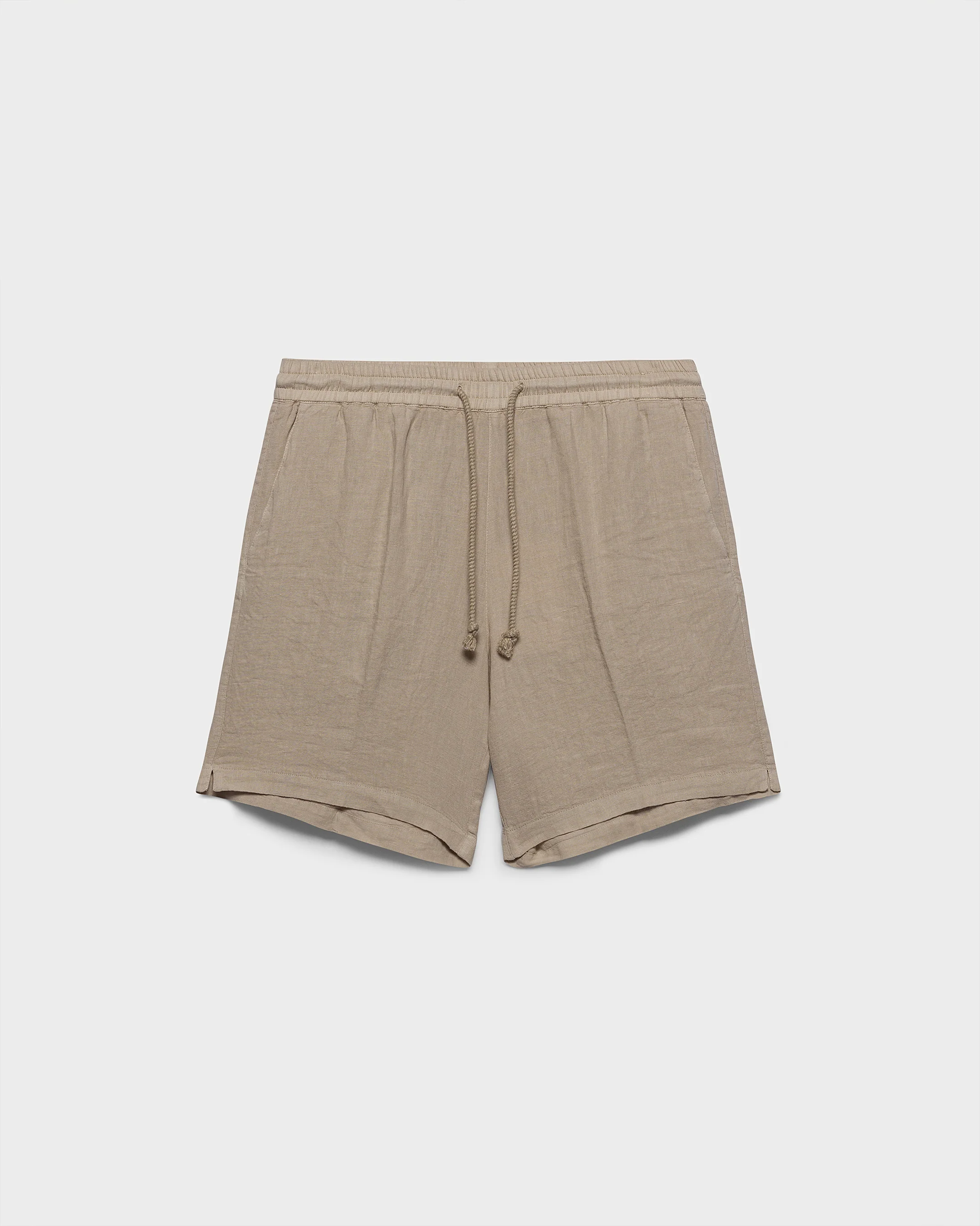 Washed Linen Malibu Shorts - K31ML - Kaki Beige - Image 5
