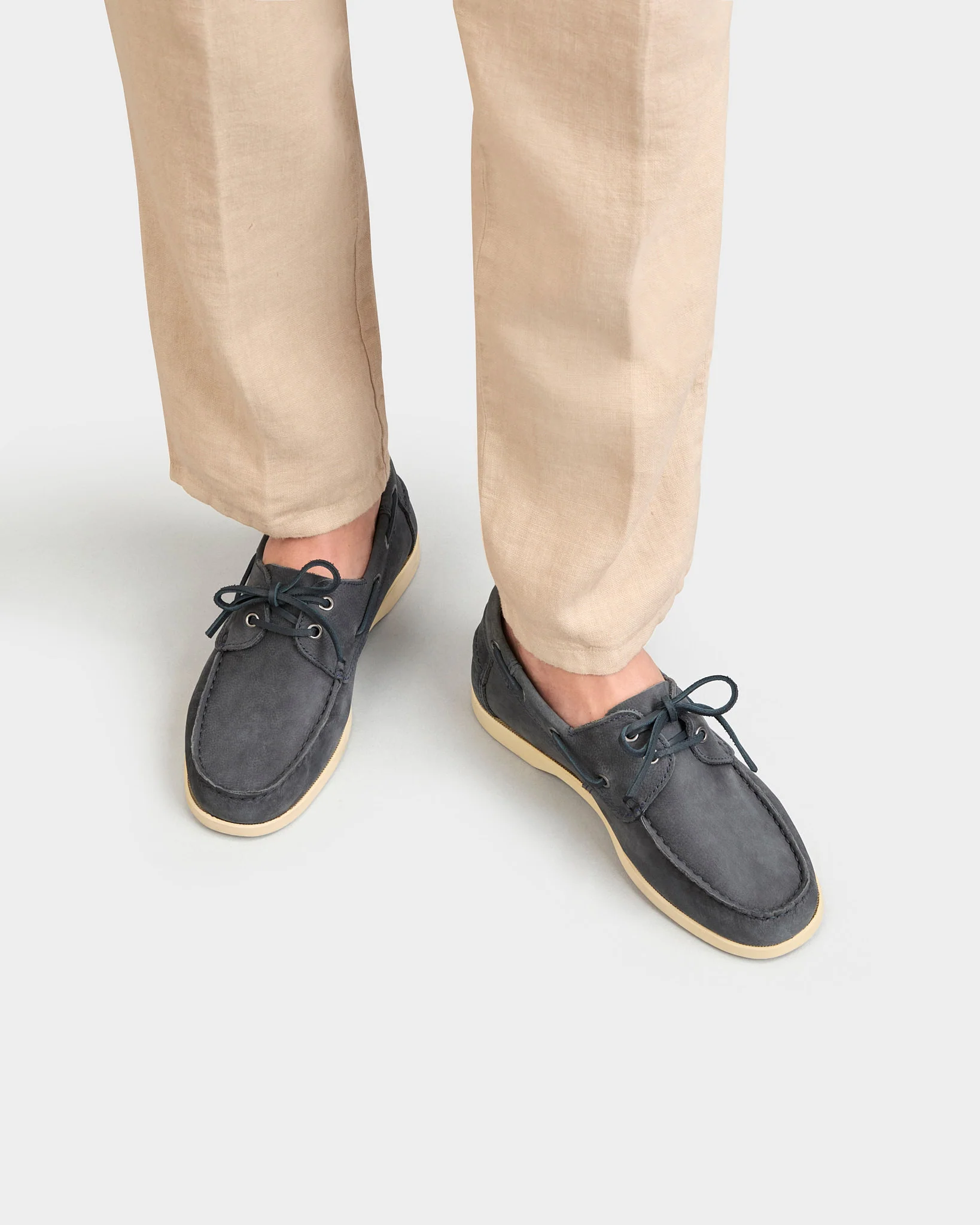 Nabuk Boat-Shoes - K17KM - Canyon - Patriot Blue - Image 2