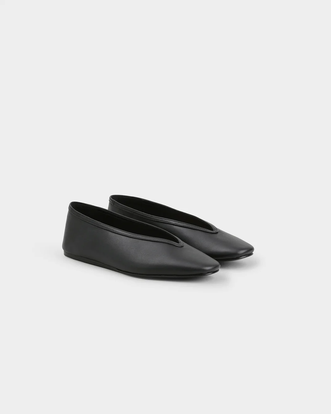Nappa Leather Ballet Flats - Q91GF - Canyon Black - Image 3
