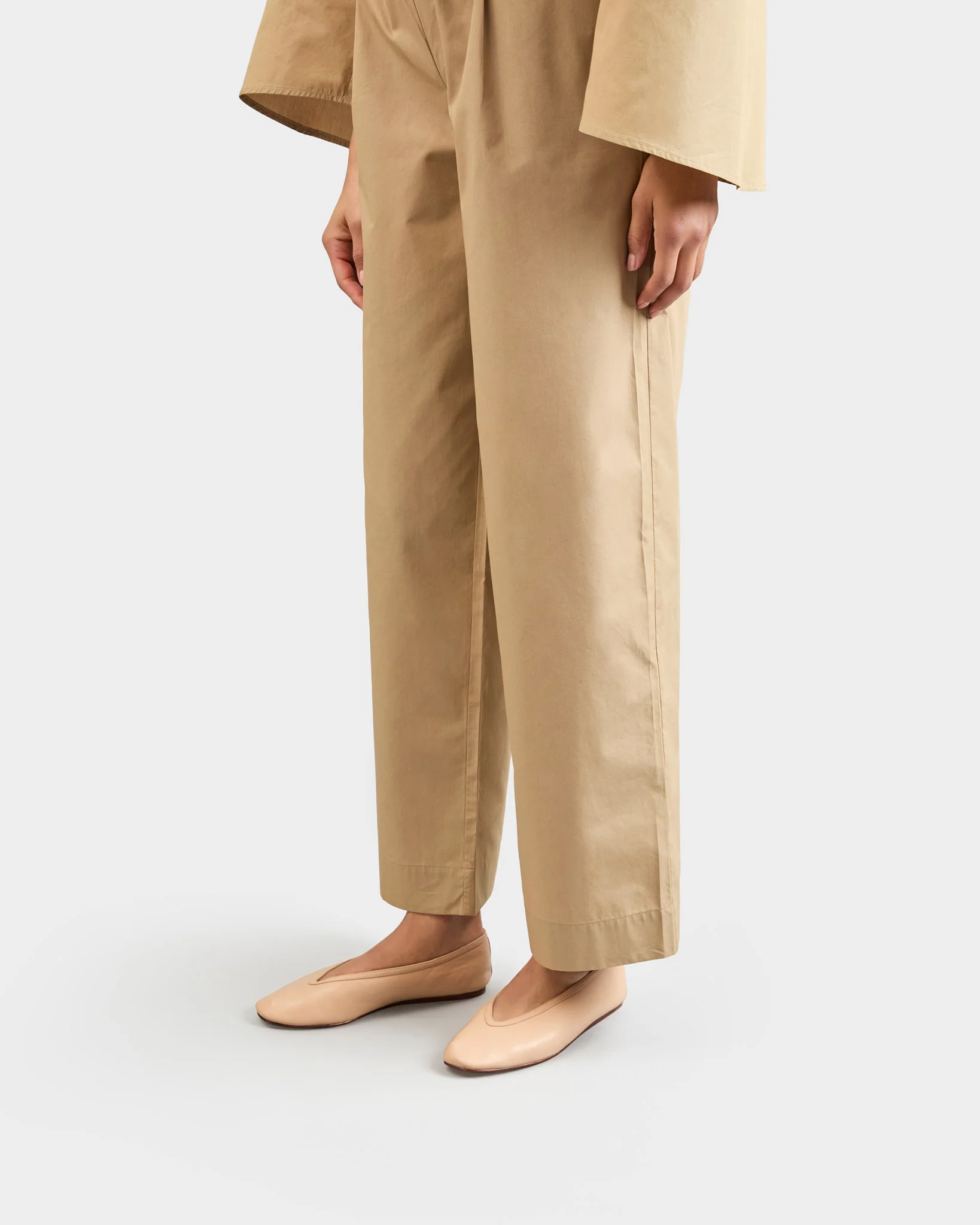 Nappa Leather Ballet Flats - Q92GF - Canyon Nude - Image 5