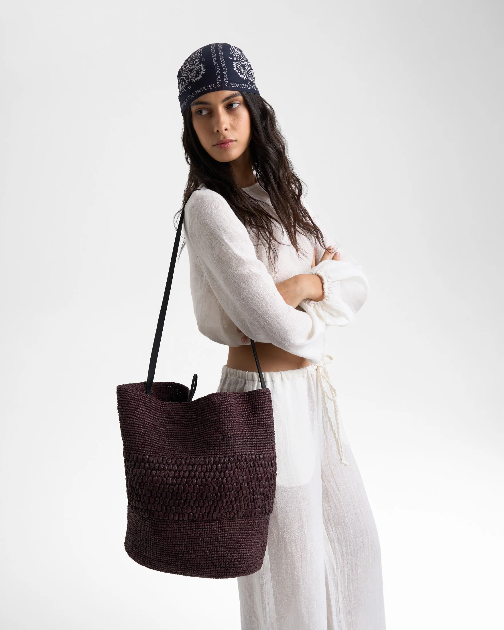 Natural Raffia Cassie - L90HM - Alex Rivière Studio x Manebí Chocolate Weaving - Image 6