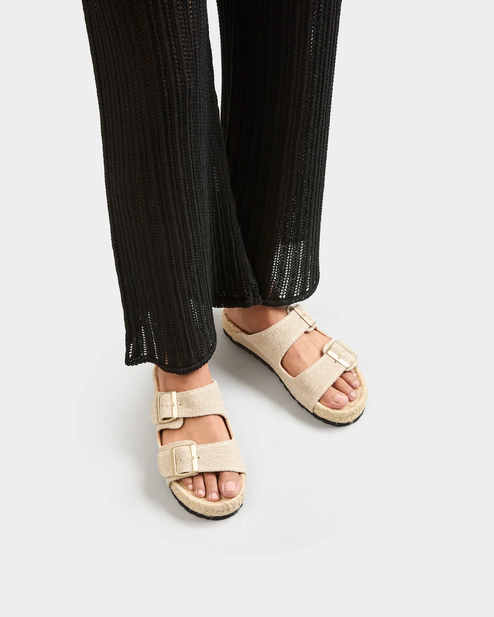 Organic Hemp Nordic Sandals - O71R0 - La Havana Natural - Image 2