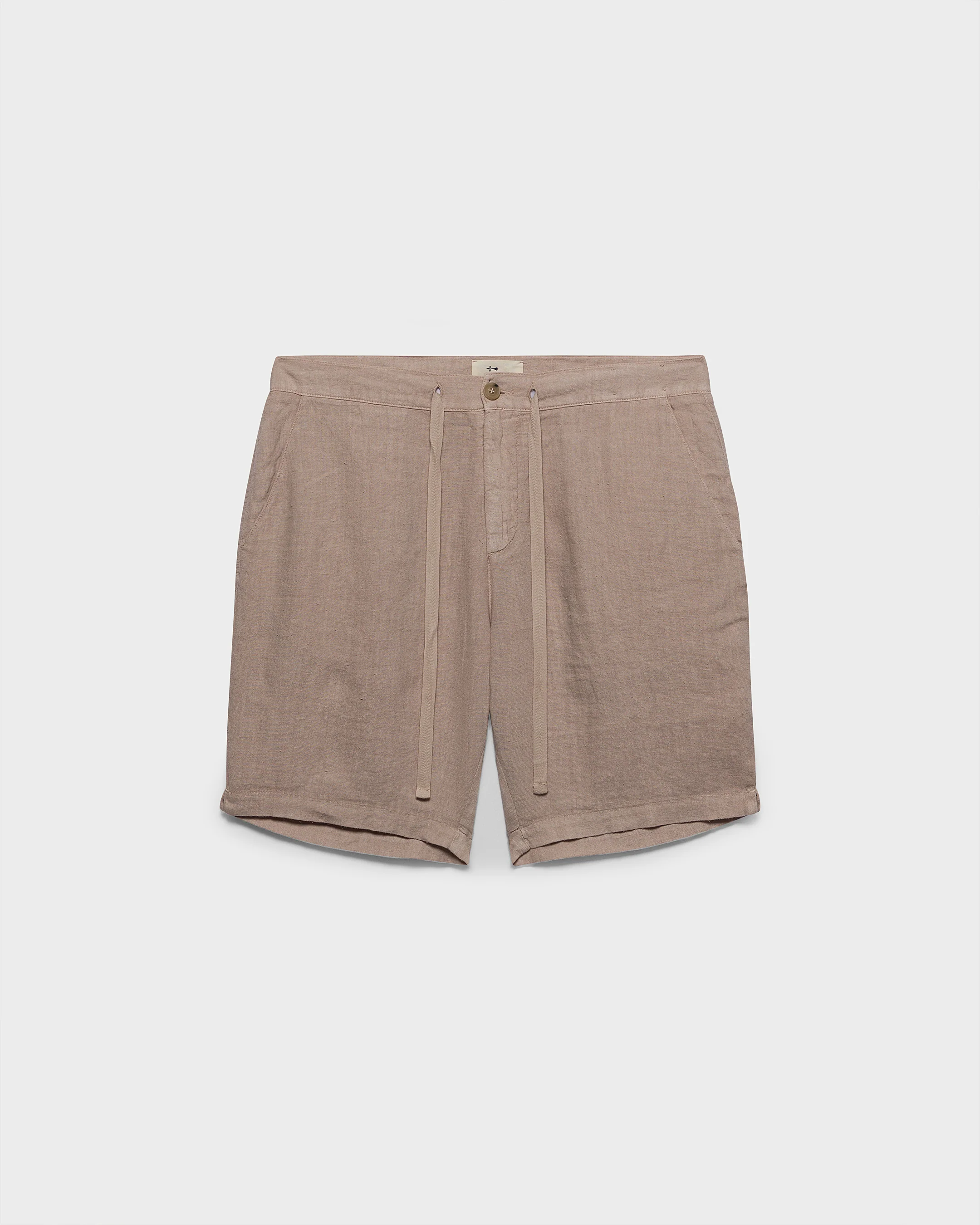 Washed Linen Positano Shorts - K31MP - Kaki Beige - Image 5