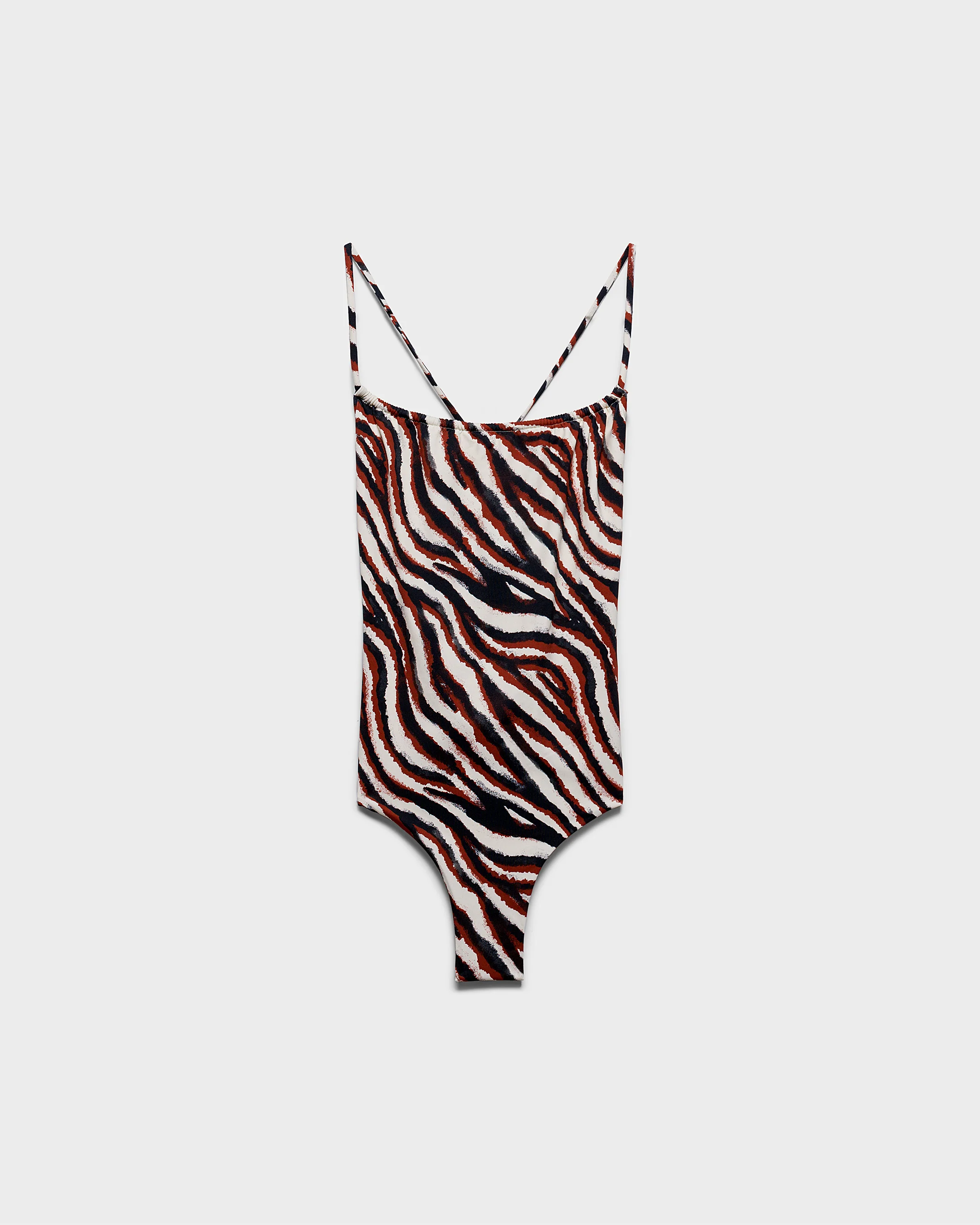Cut-Out One Piece - T20TC - Terracotta Zebra