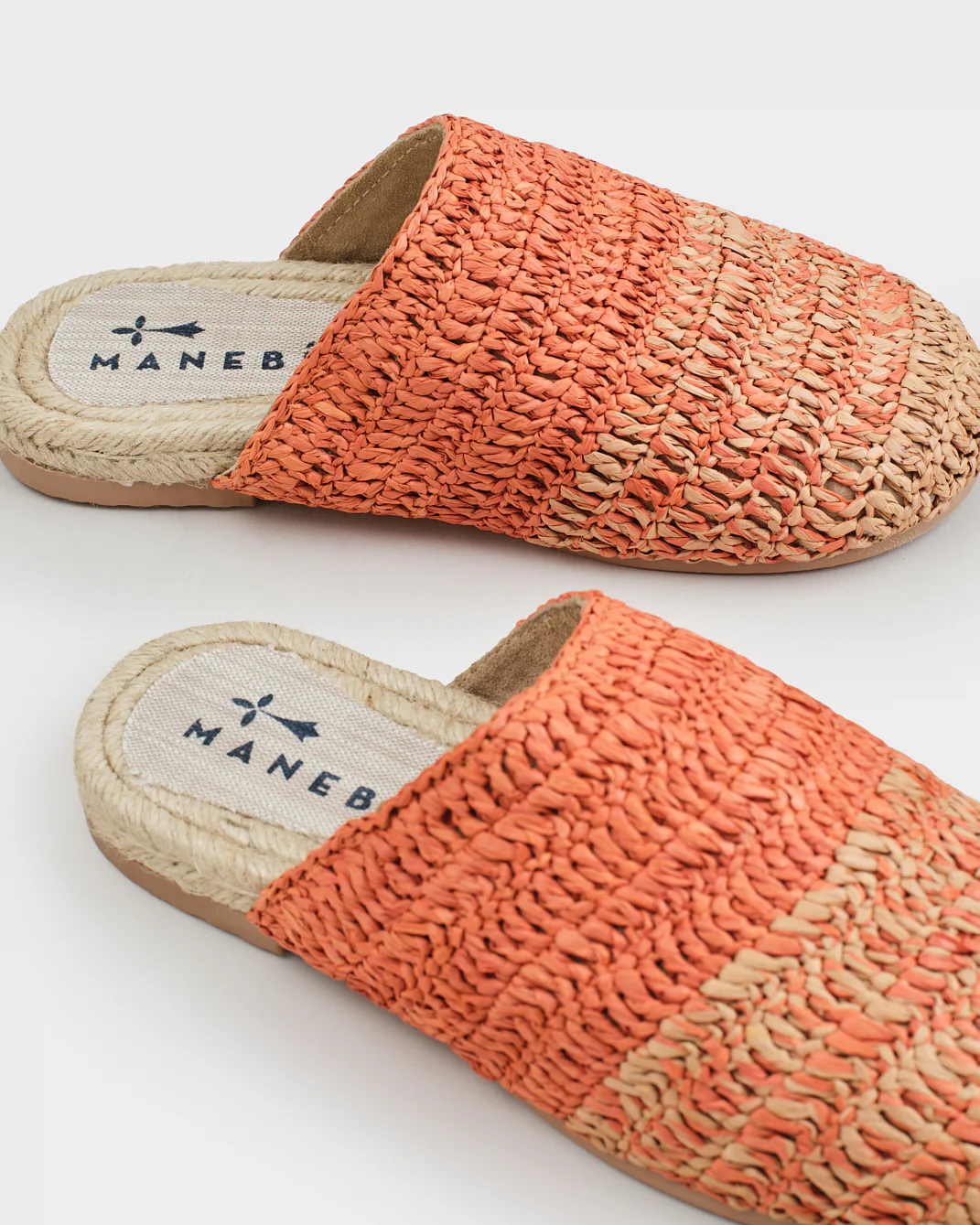 Raffia Crochet Jute Clog Mules - Q66Y0 - Yucatán Terracotta Degradè - Image 4