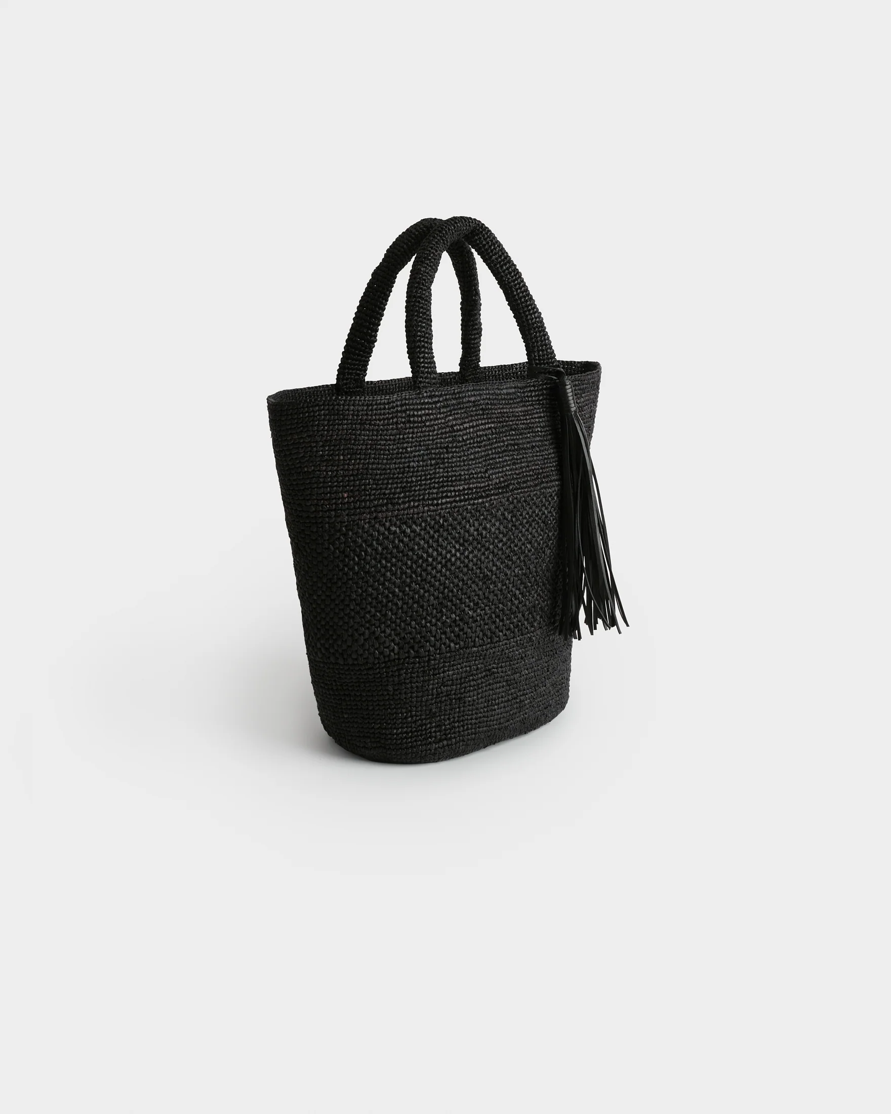 George Raffia Bag - L53HL - Alex Rivière Studio x Manebí Black - Image 3