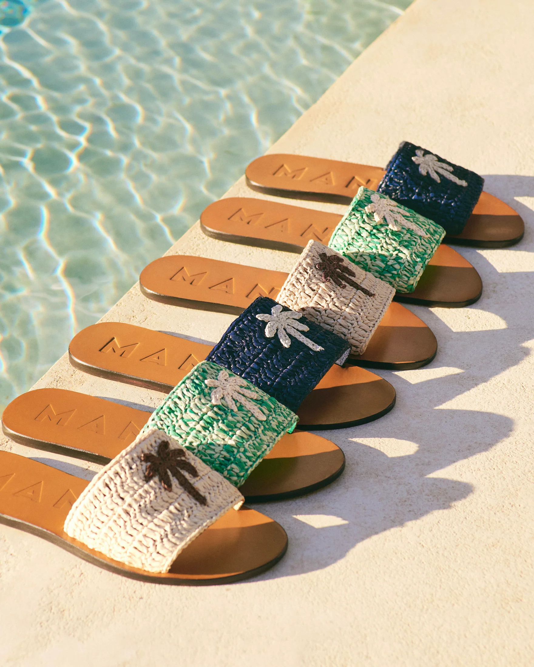 Raffia Leather Sandals - Q51Y0 - Yucatán Natural With Band Cocoa Palm - Image 6