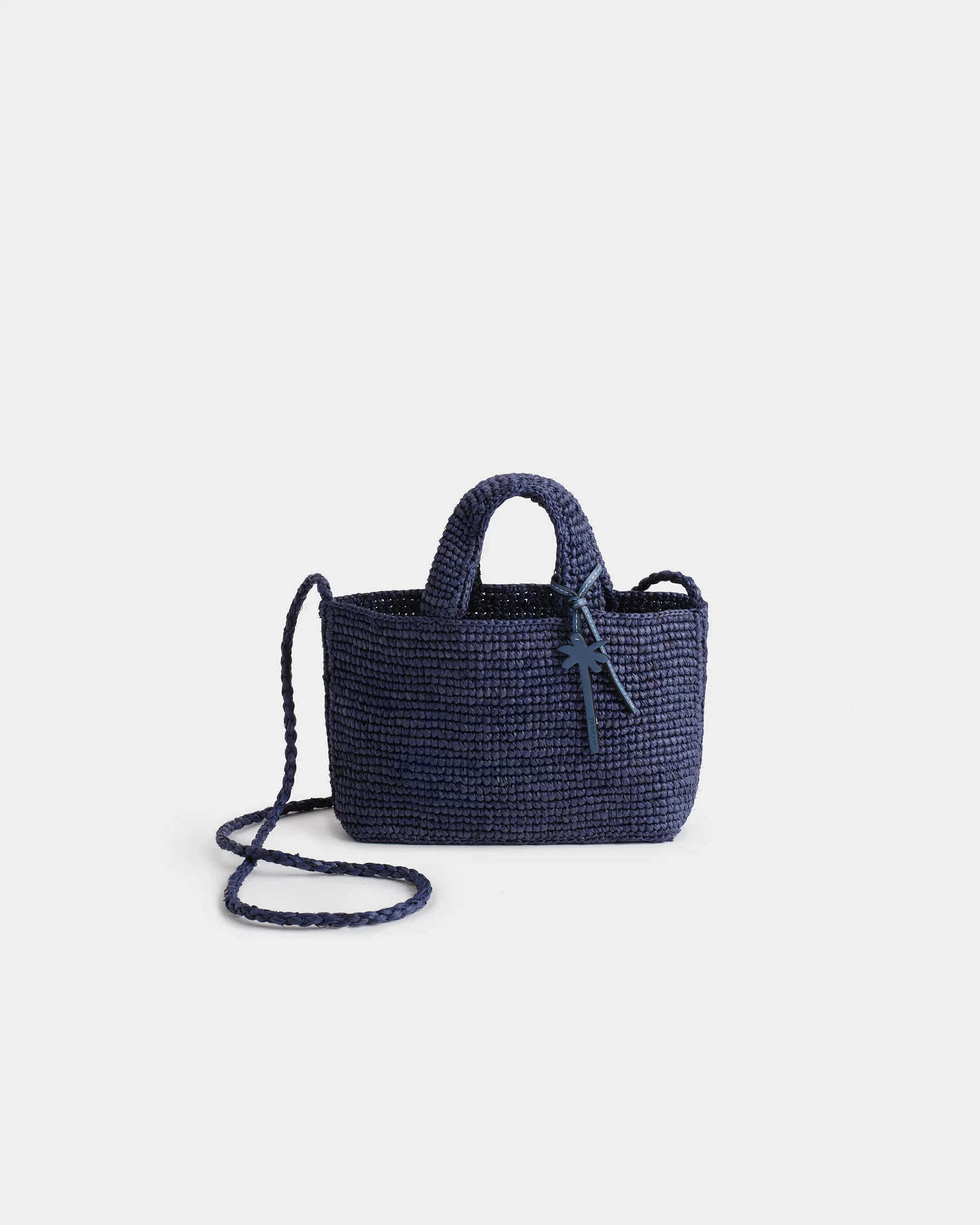 Raffia Sunset Bag Mini - V30DV - Vintage Navy