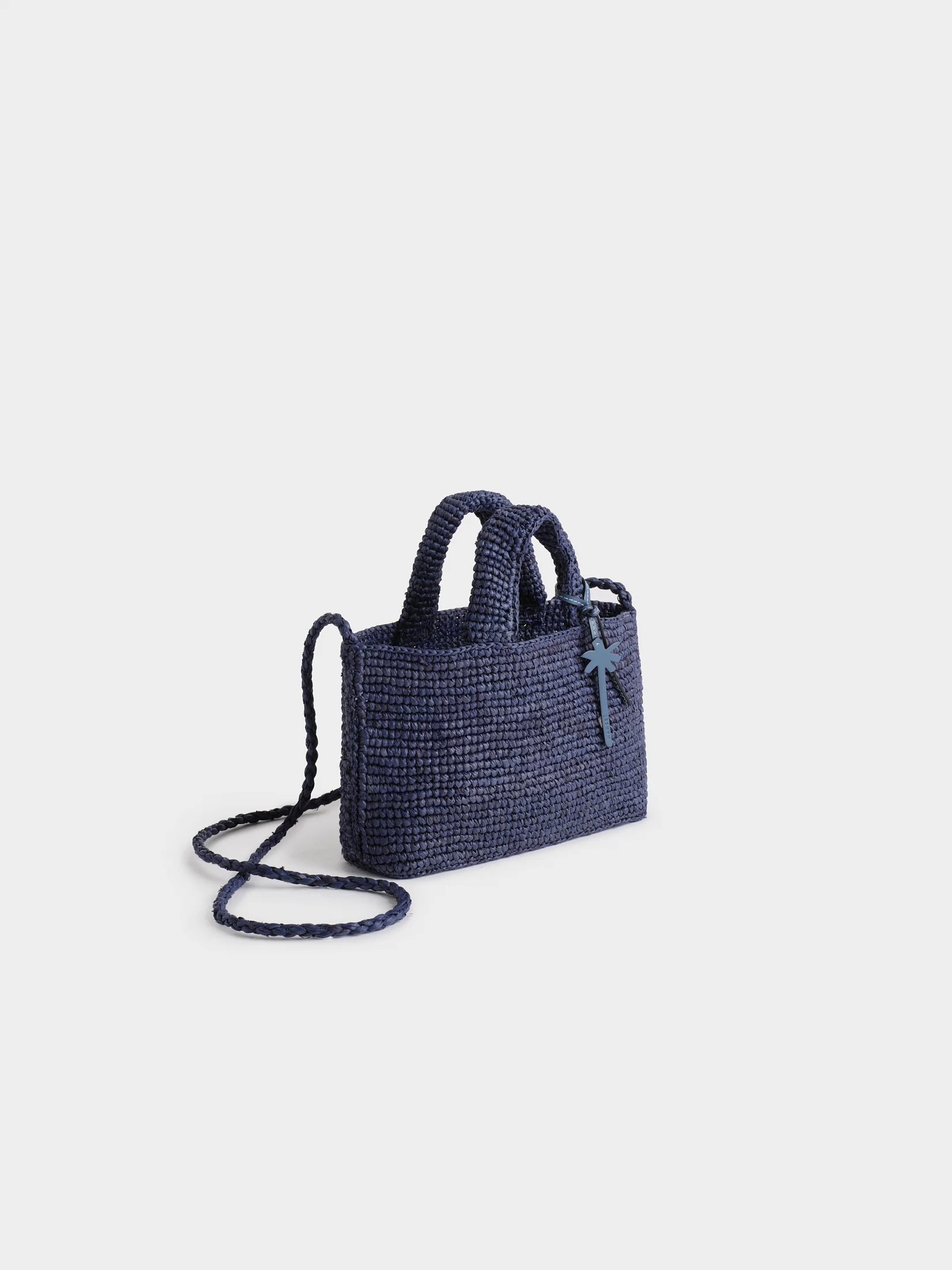Raffia Sunset Bag Mini - V30DV - Vintage Navy - Image 2