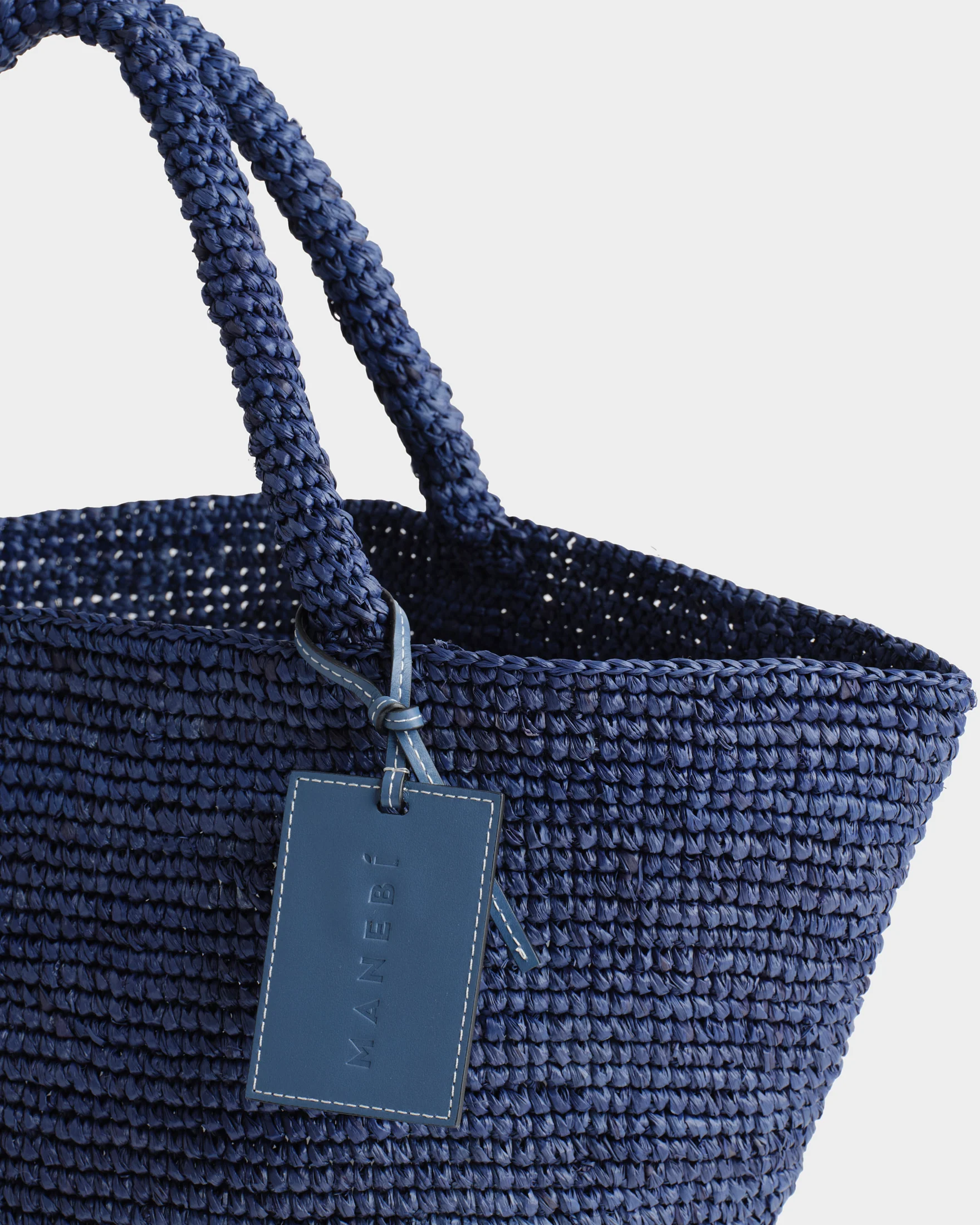 Raffia New Panier - V30DW - Vintage Navy - Image 3