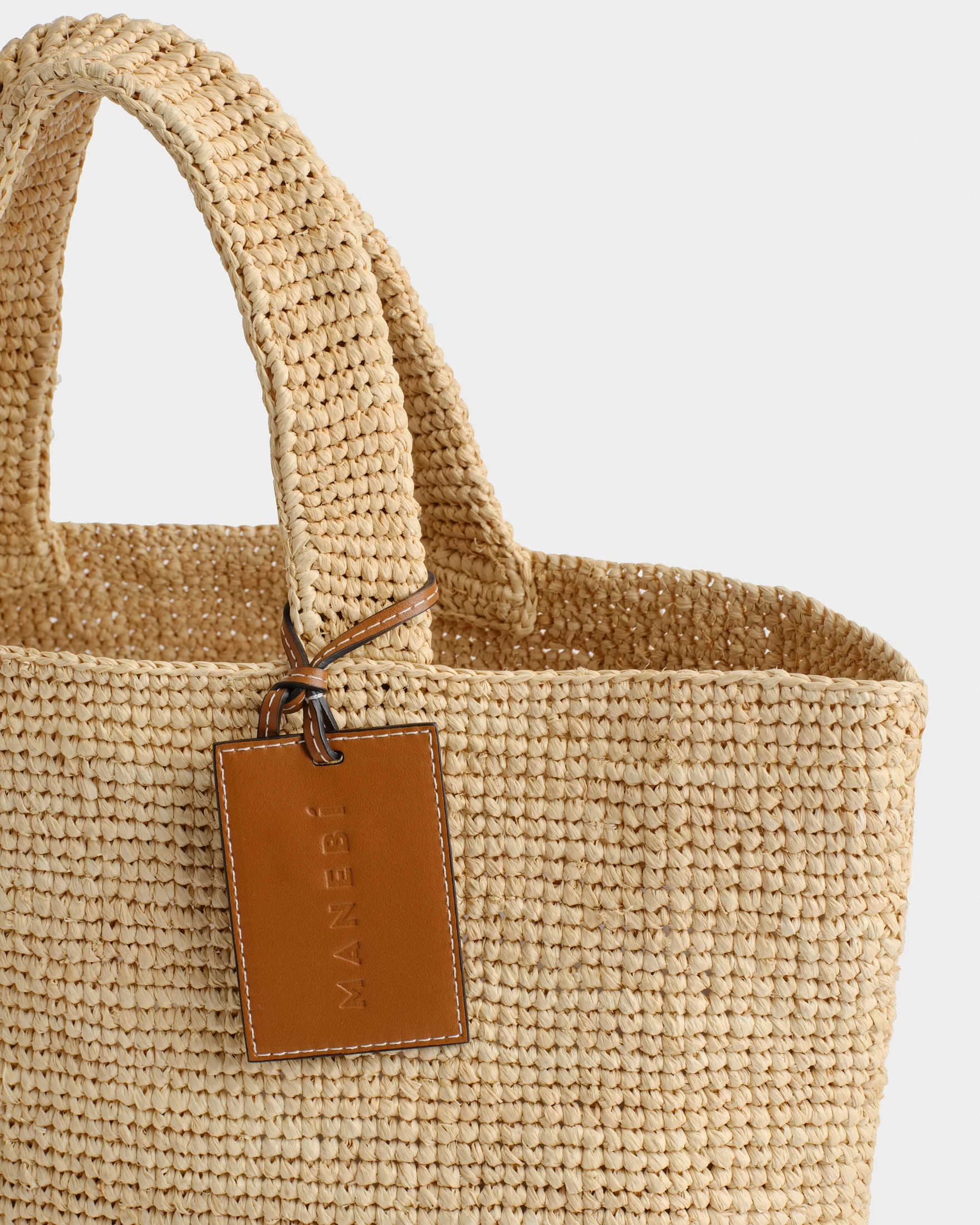 Raffia New Sunset Bag Medium - V88EV - Natural - Image 3