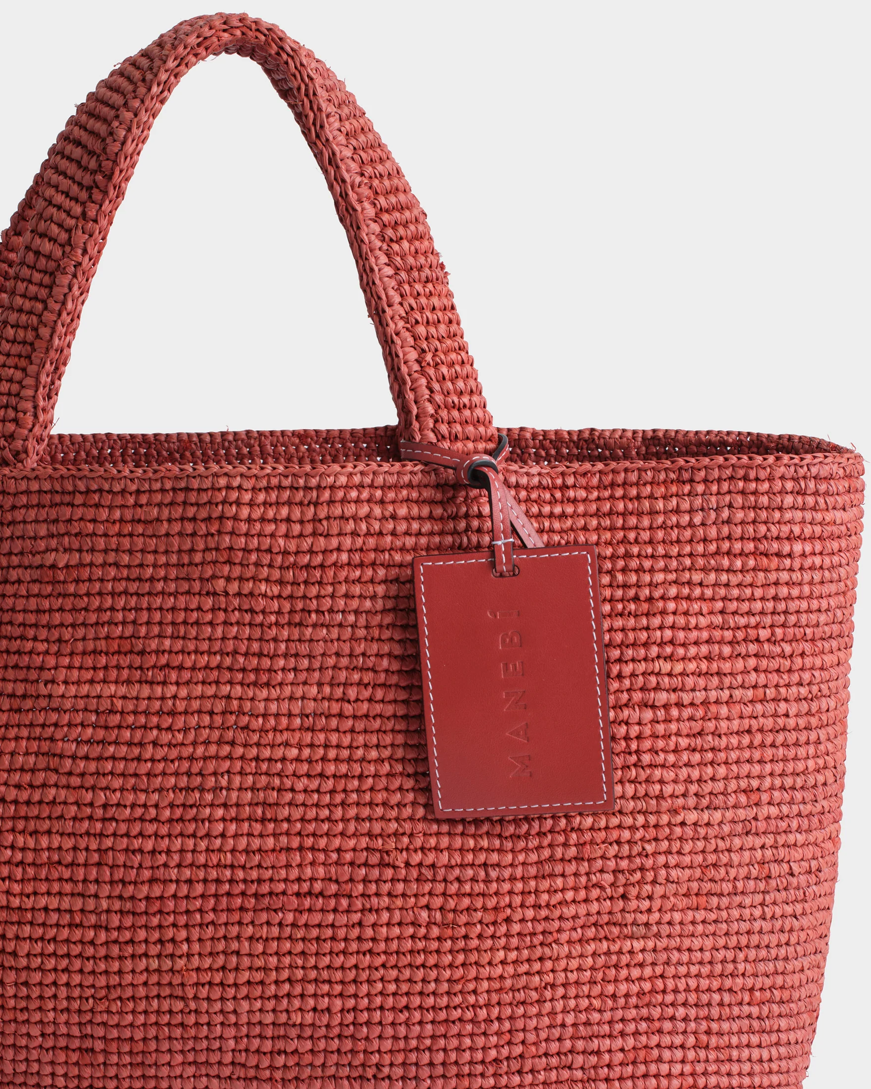 Raffia New Sunset Bag Medium - V79EV - Rust - Image 3