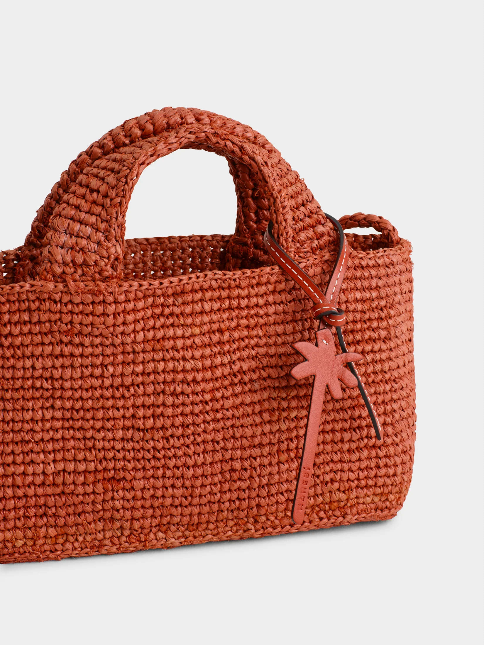 Raffia New Sunset Bag Micro - V79EW - Rust - Image 3