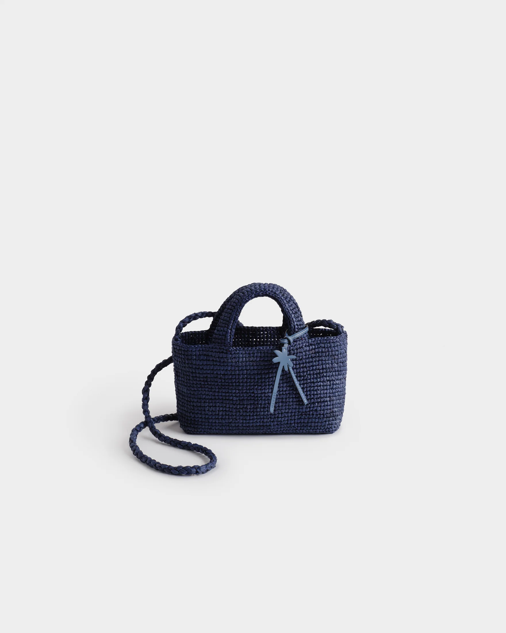 Raffia New Sunset Bag Micro - V30EW - Vintage Navy