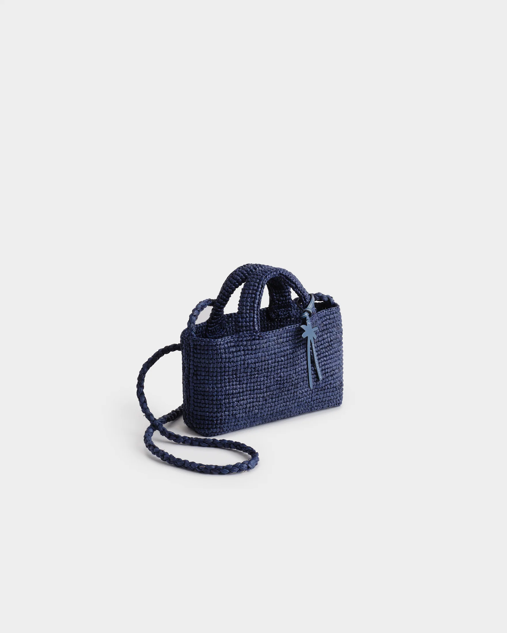 Raffia New Sunset Bag Micro - V30EW - Vintage Navy - Image 2