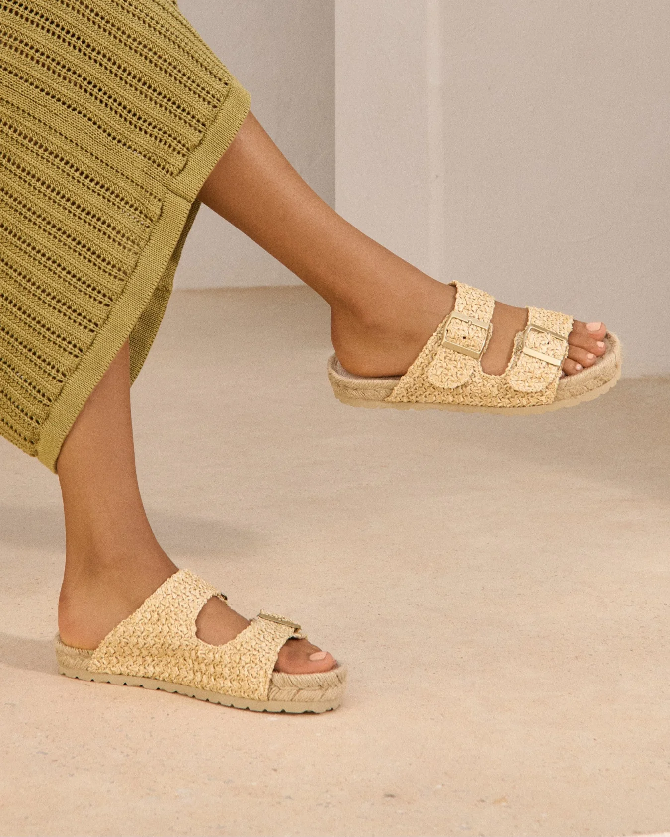 Raffia Nordic Sandals - V28R0 - Yucatán Raffia Net - Image 5
