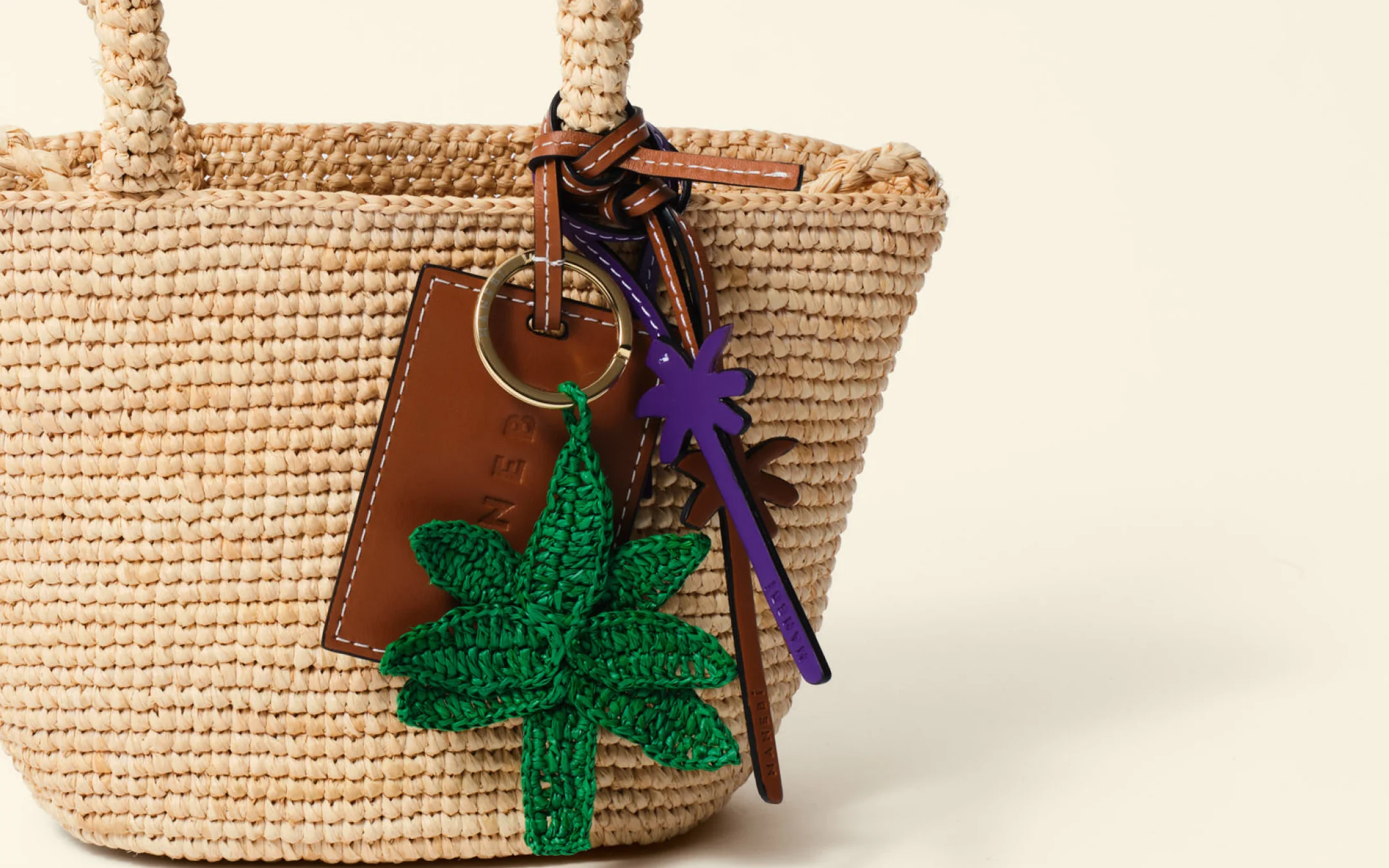 Raffia Palm Keyring - V29KP - Jardin - Image 4