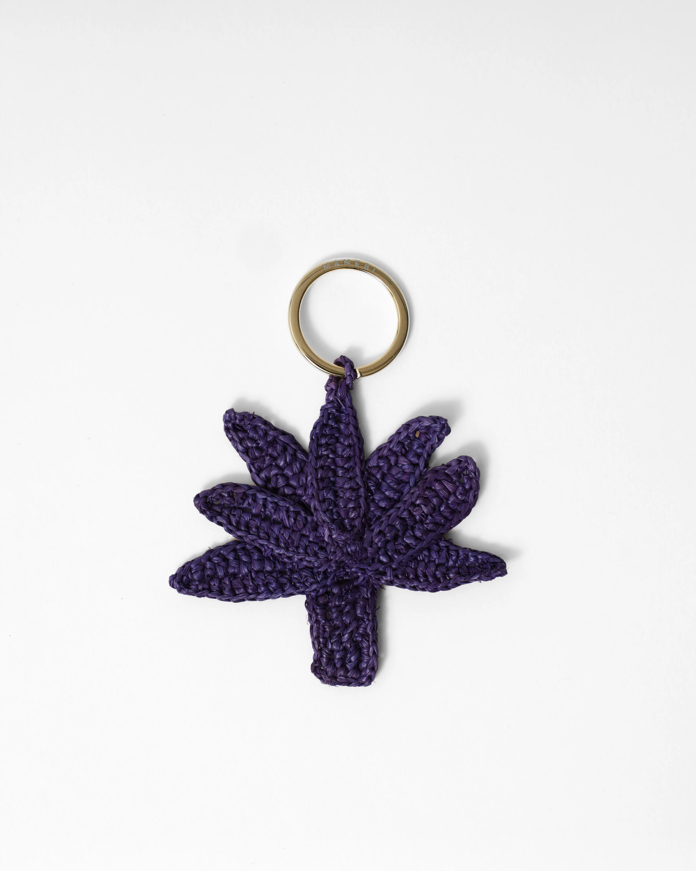 Raffia Palm Keyring - V30KP - Violet