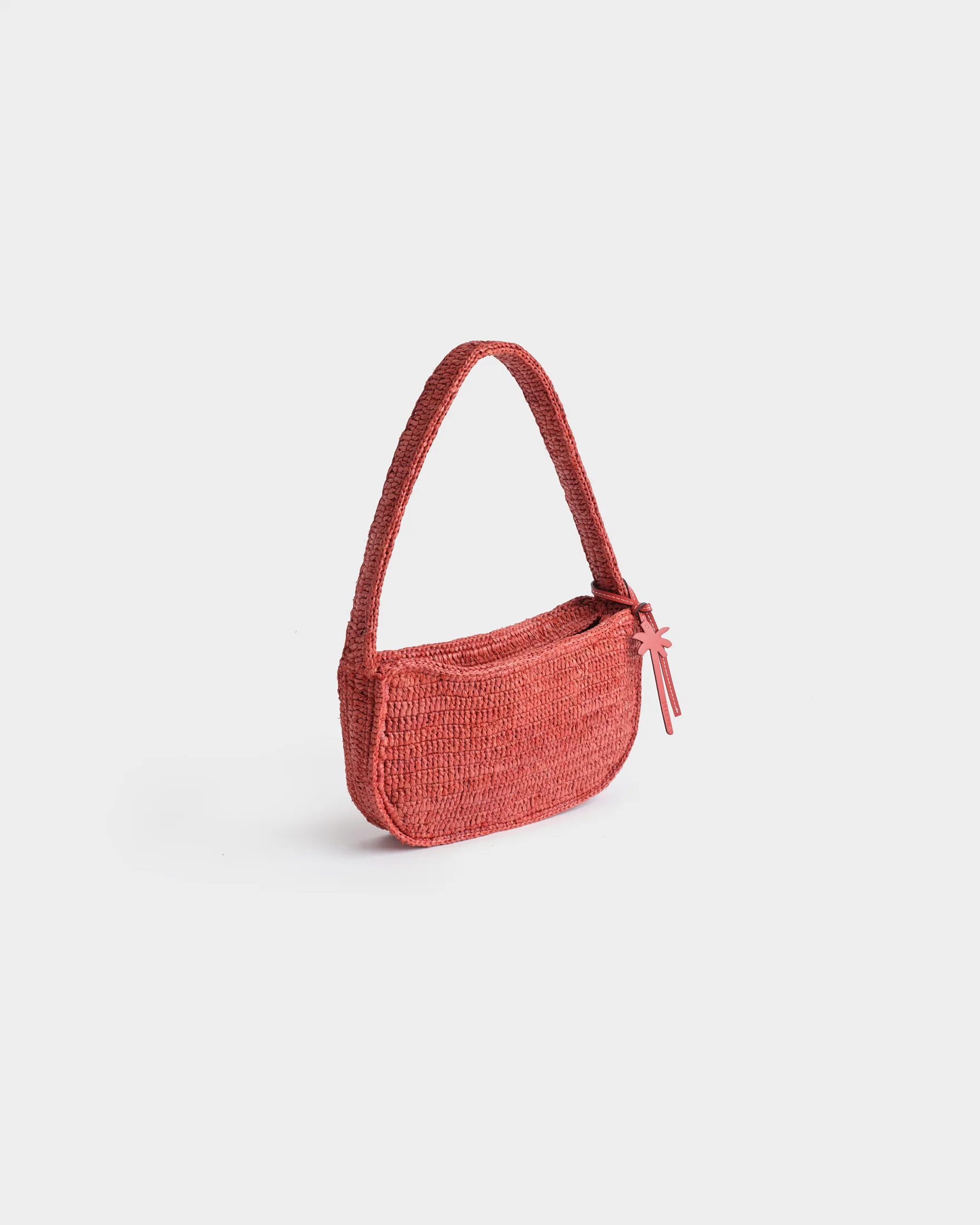 Raffia Shoulder Bag - V79DP - Rust - Image 3