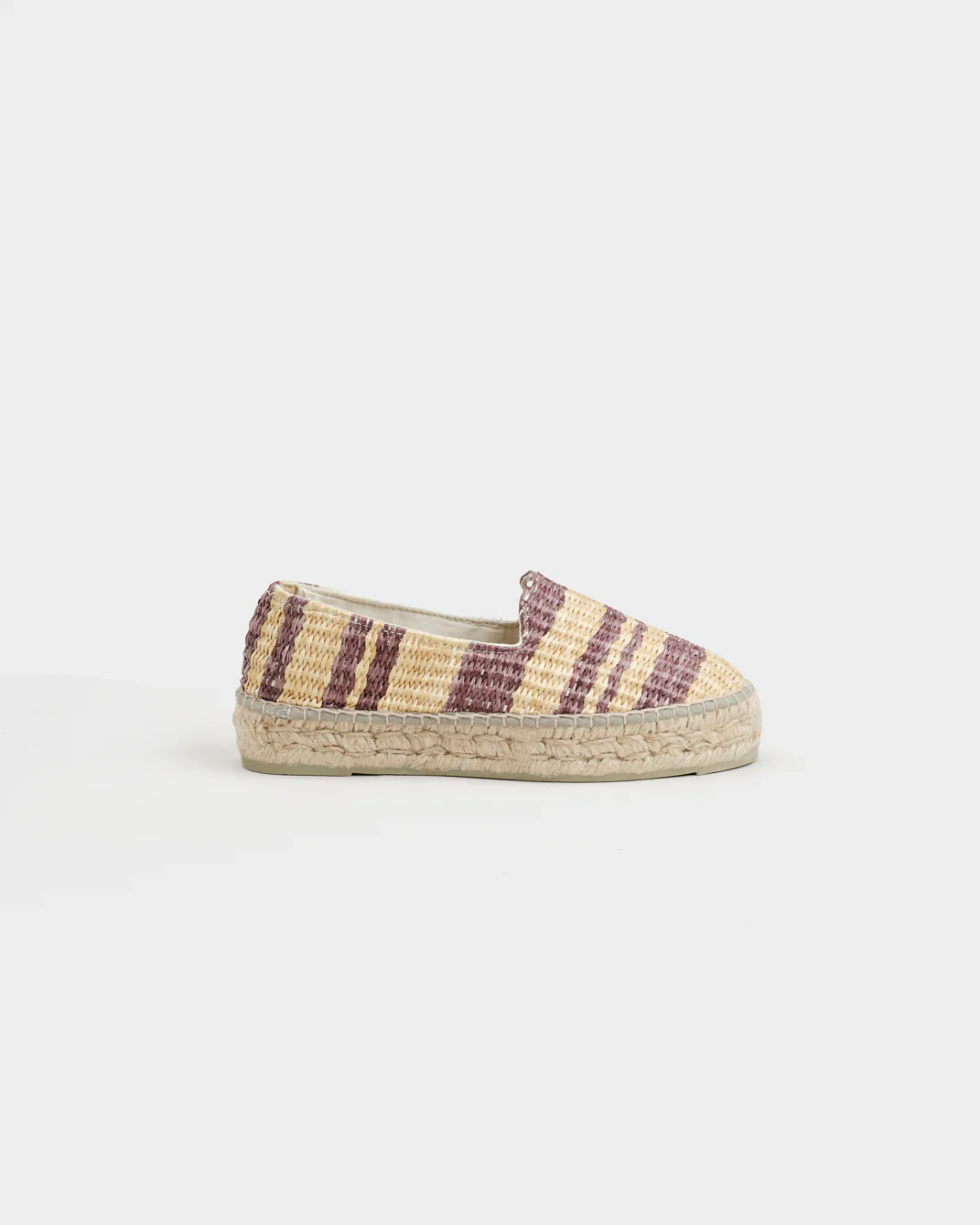 Raffia Stripes Double Sole Espadrilles - G94D0 - Yucatán Cocoa And Natural