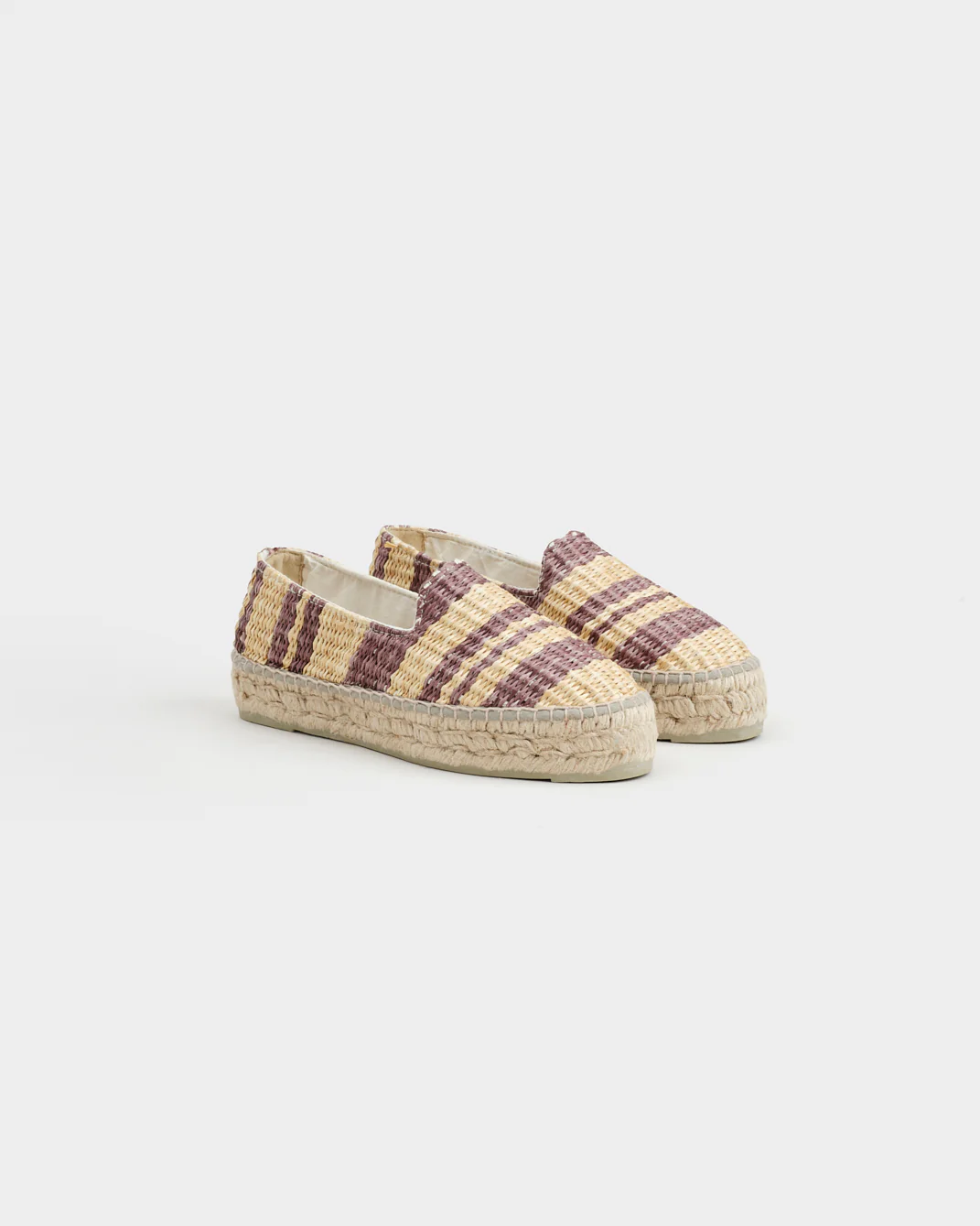 Raffia Stripes Double Sole Espadrilles - G94D0 - Yucatán Cocoa And Natural - Image 3