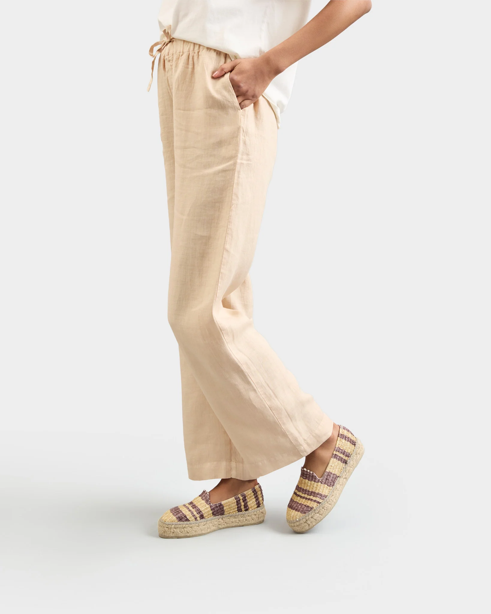Raffia Stripes Double Sole Espadrilles - G94D0 - Yucatán Cocoa And Natural - Image 5